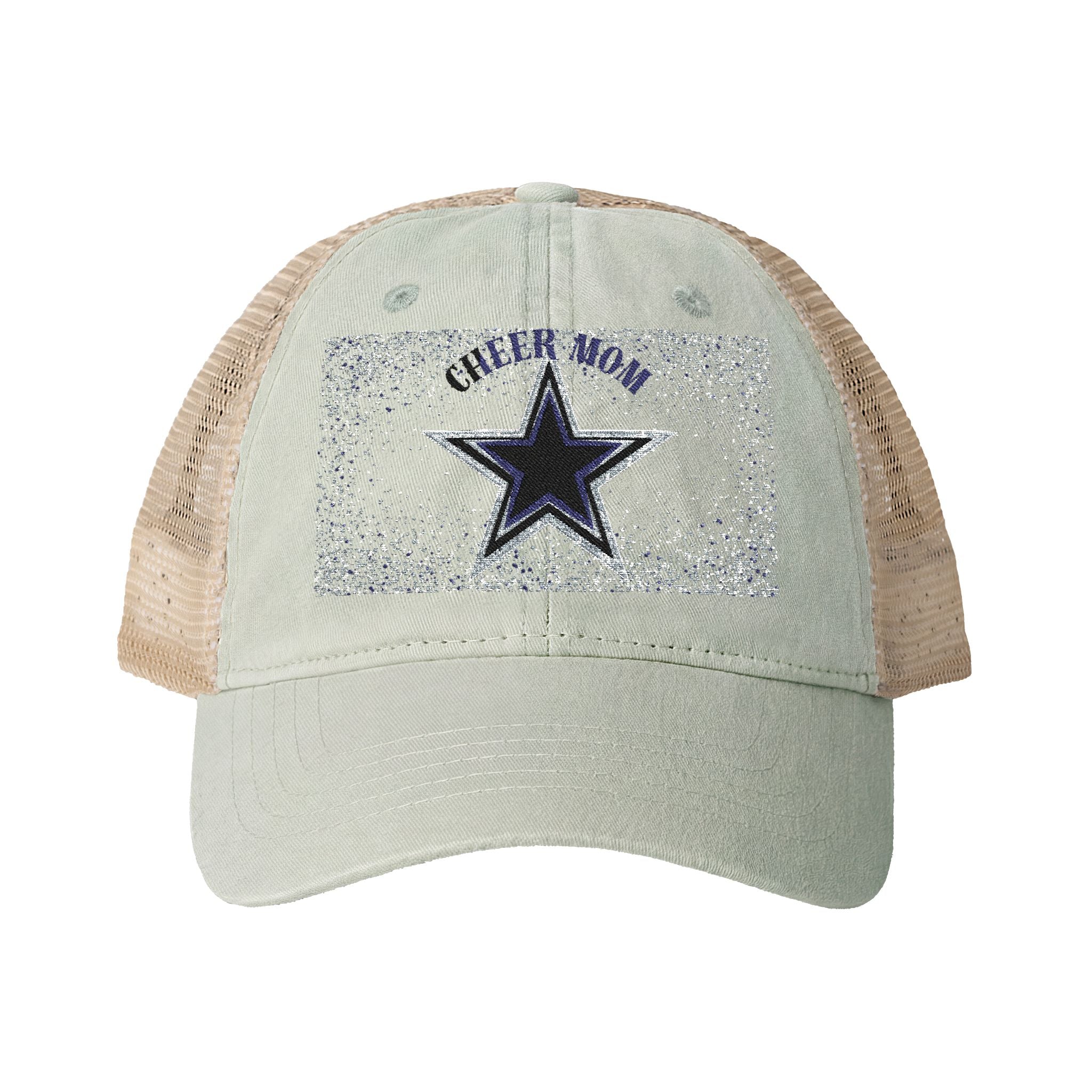 Cheer Mom Women's Washed Mesh-Back Cap
