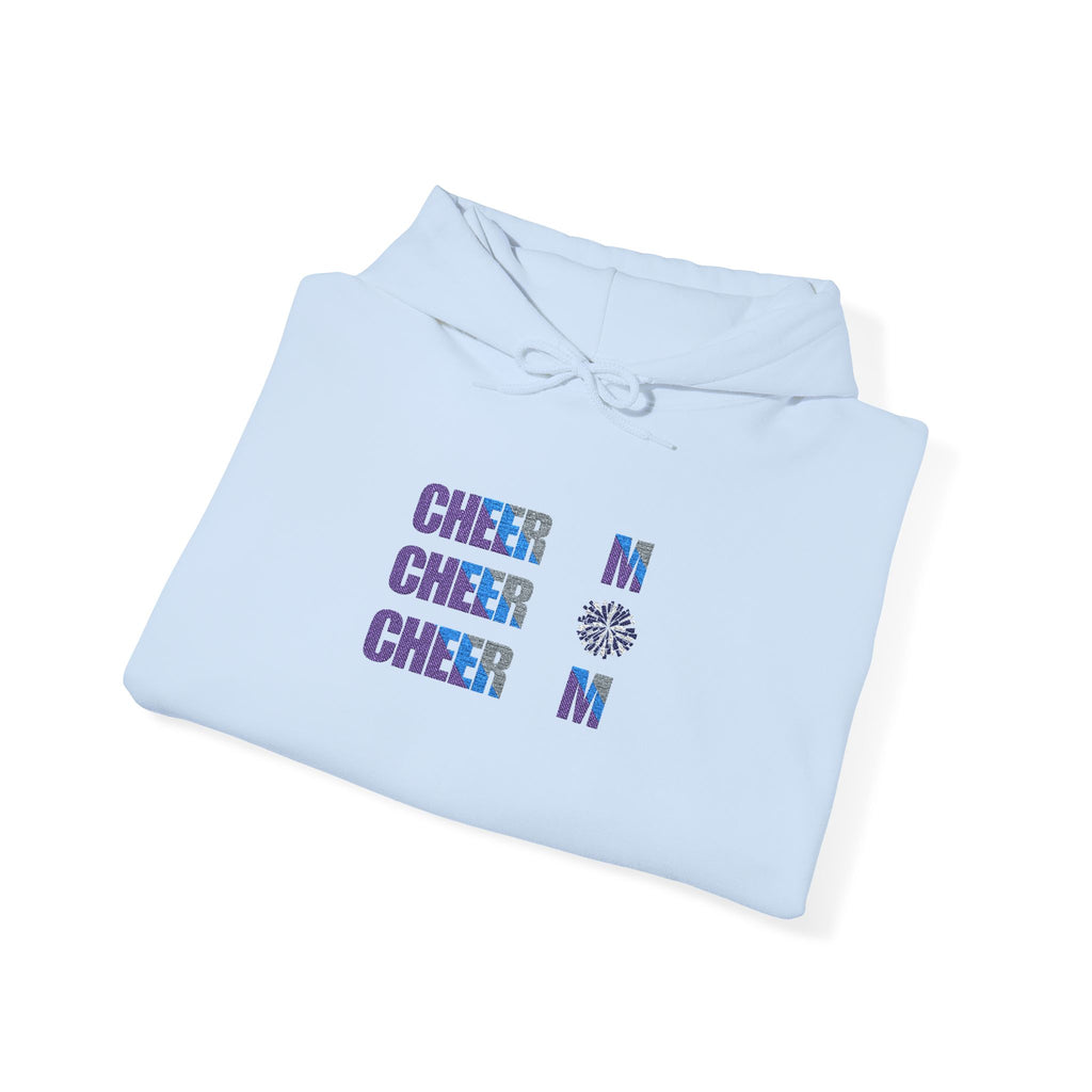 Cheer Mom Hoodie — Retro Floral "CHEER MOM" Graphic Sweatshirt
