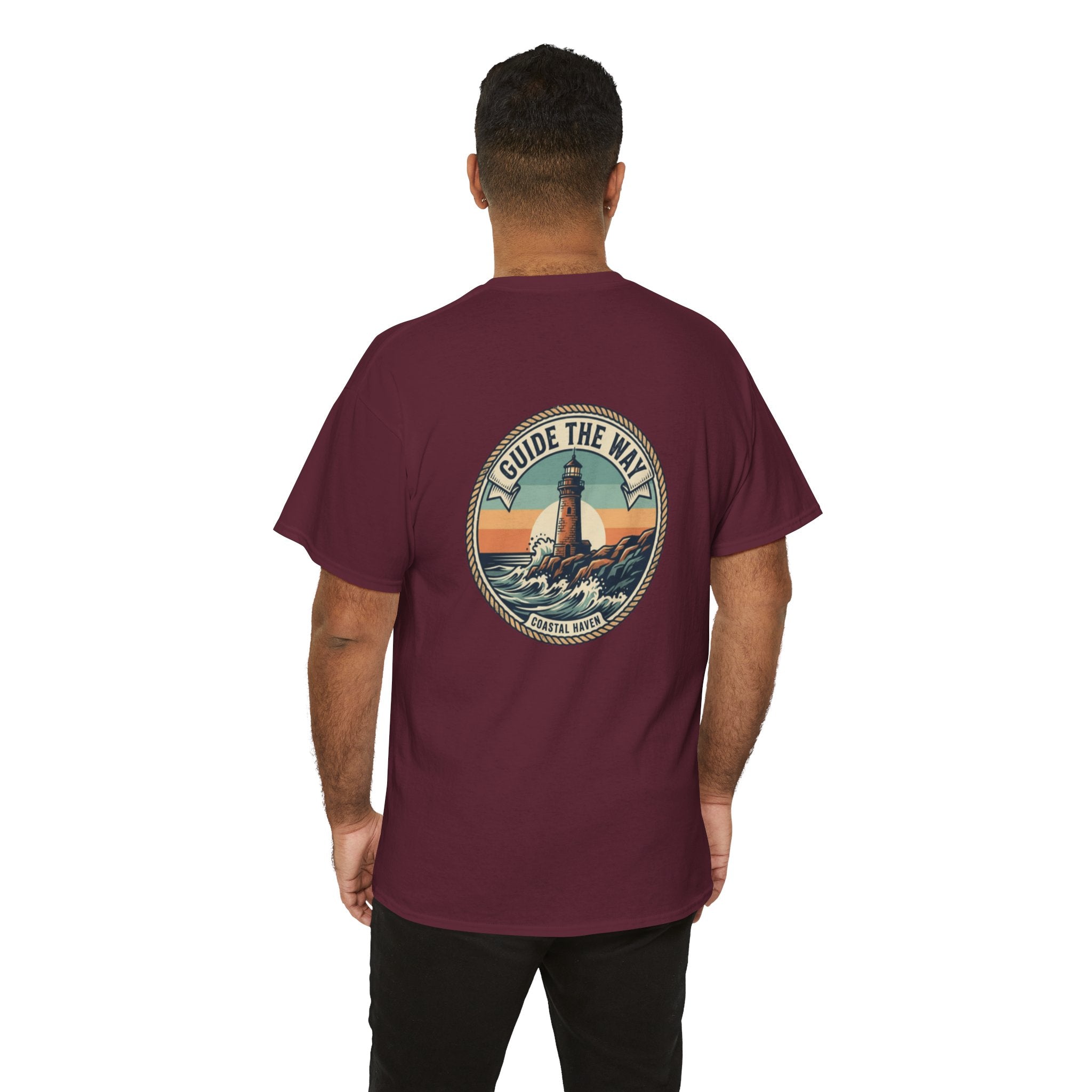 Guide the Way Lighthouse T-Shirt — Vintage Coastal Graphic Tee