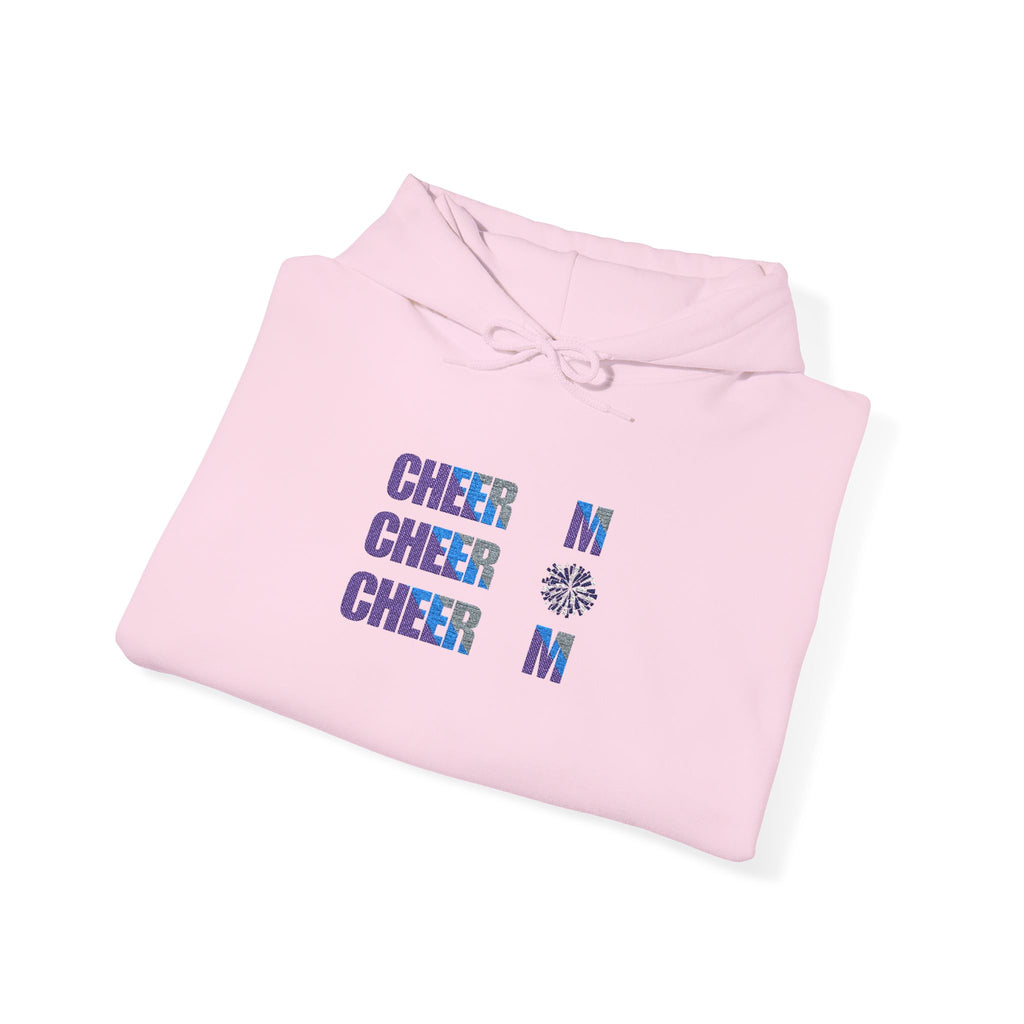 Cheer Mom Hoodie — Retro Floral "CHEER MOM" Graphic Sweatshirt