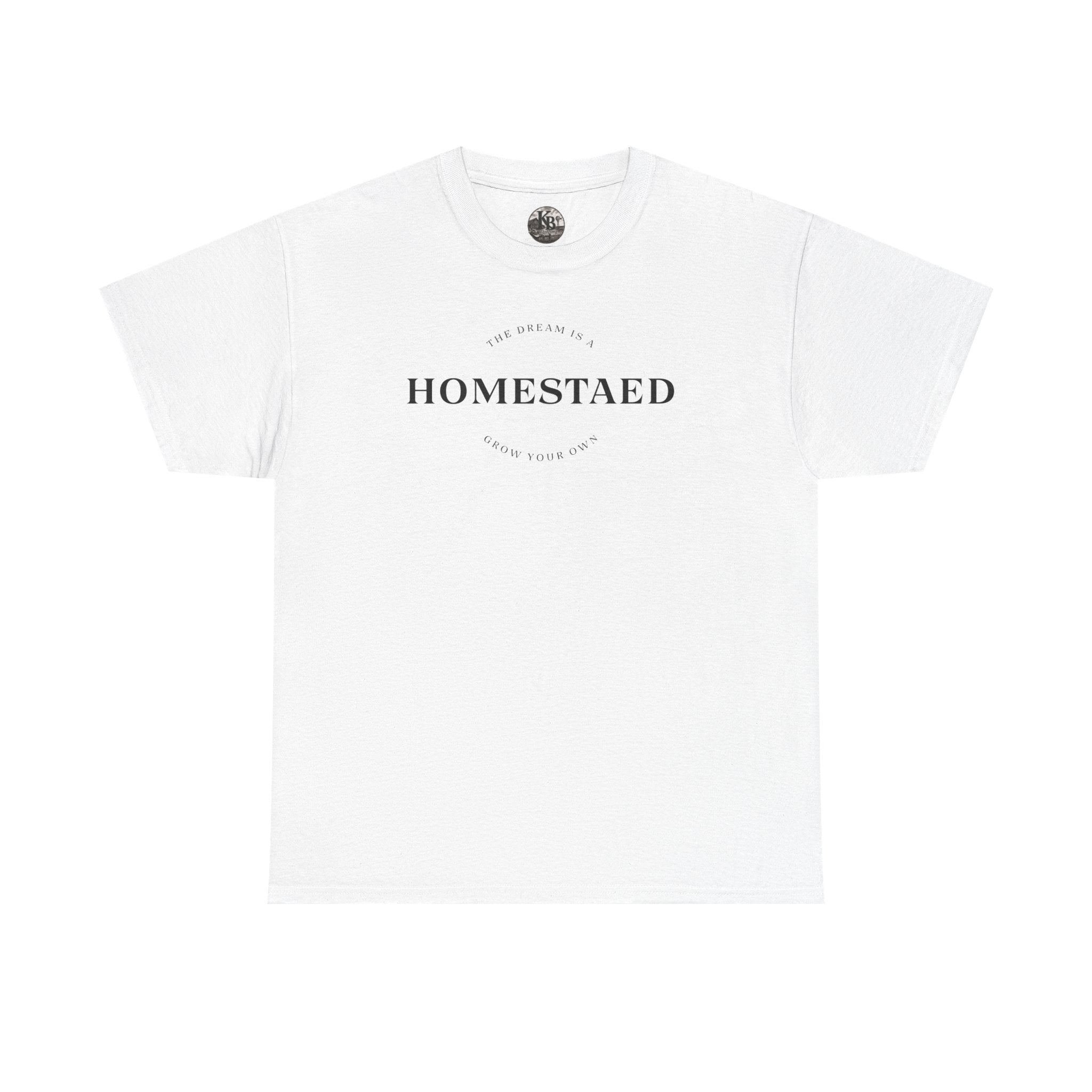 Homestead Logo Tee | Rustic Farmhouse Typography T-Shirt