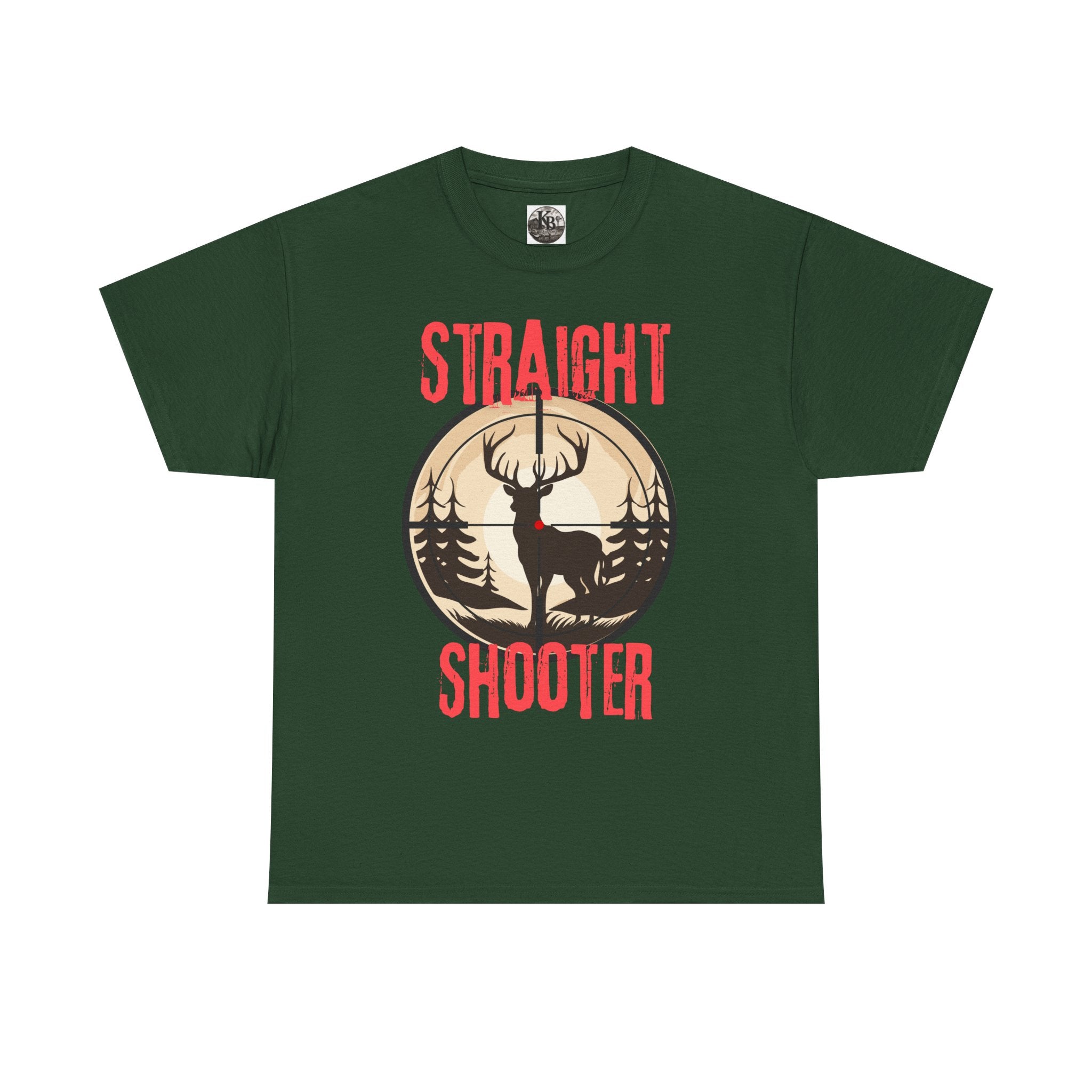 Deer Hunter "Straight Shooter" 100% Cotton T-Shirt - Vintage Outdoors Hunting Tee
