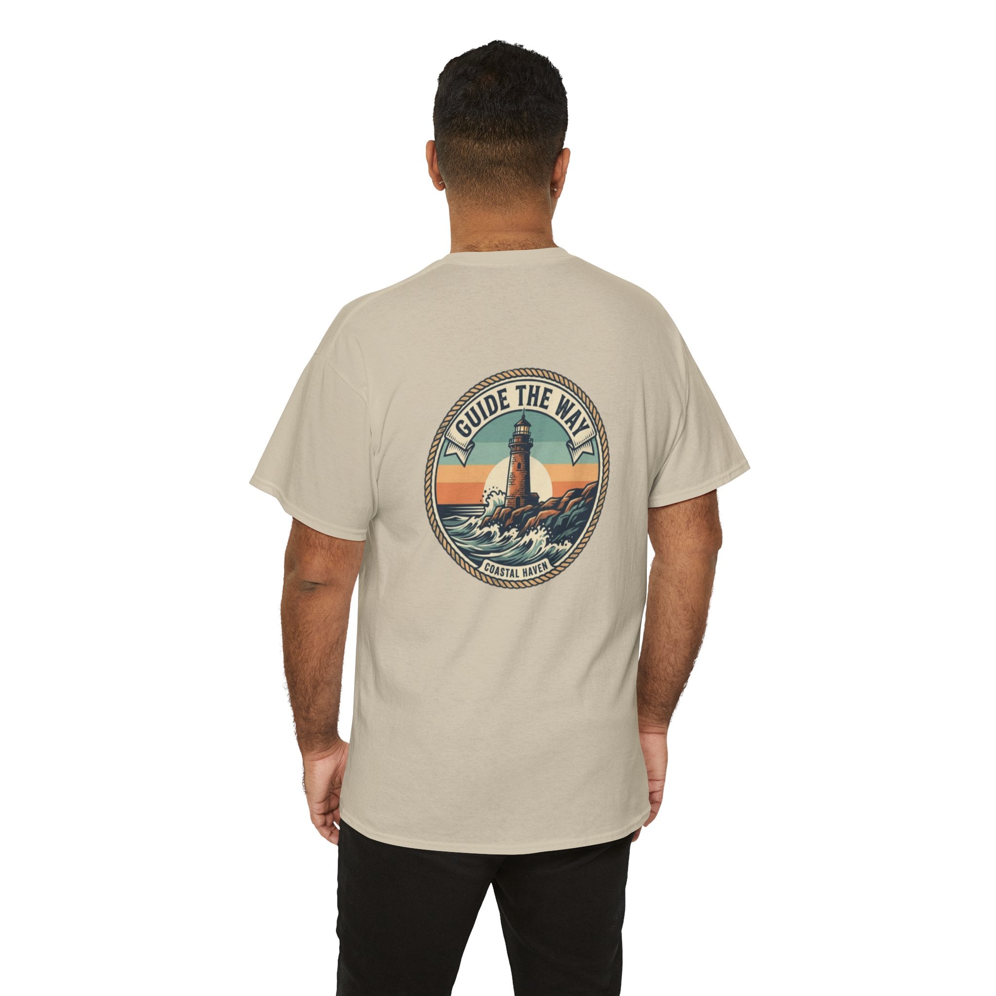 Guide the Way Lighthouse T-Shirt — Vintage Coastal Graphic Tee