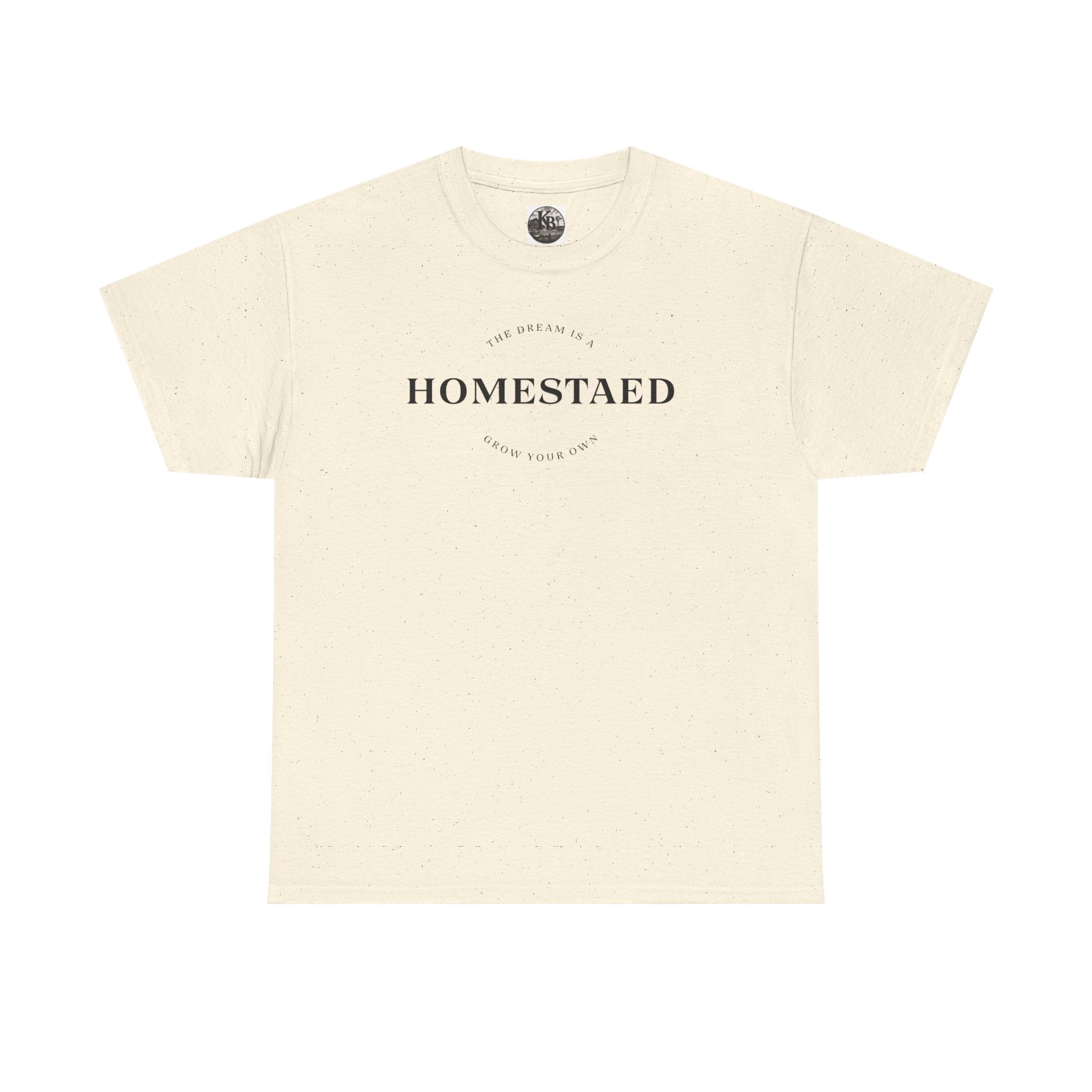Homestead Logo Tee | Rustic Farmhouse Typography T-Shirt