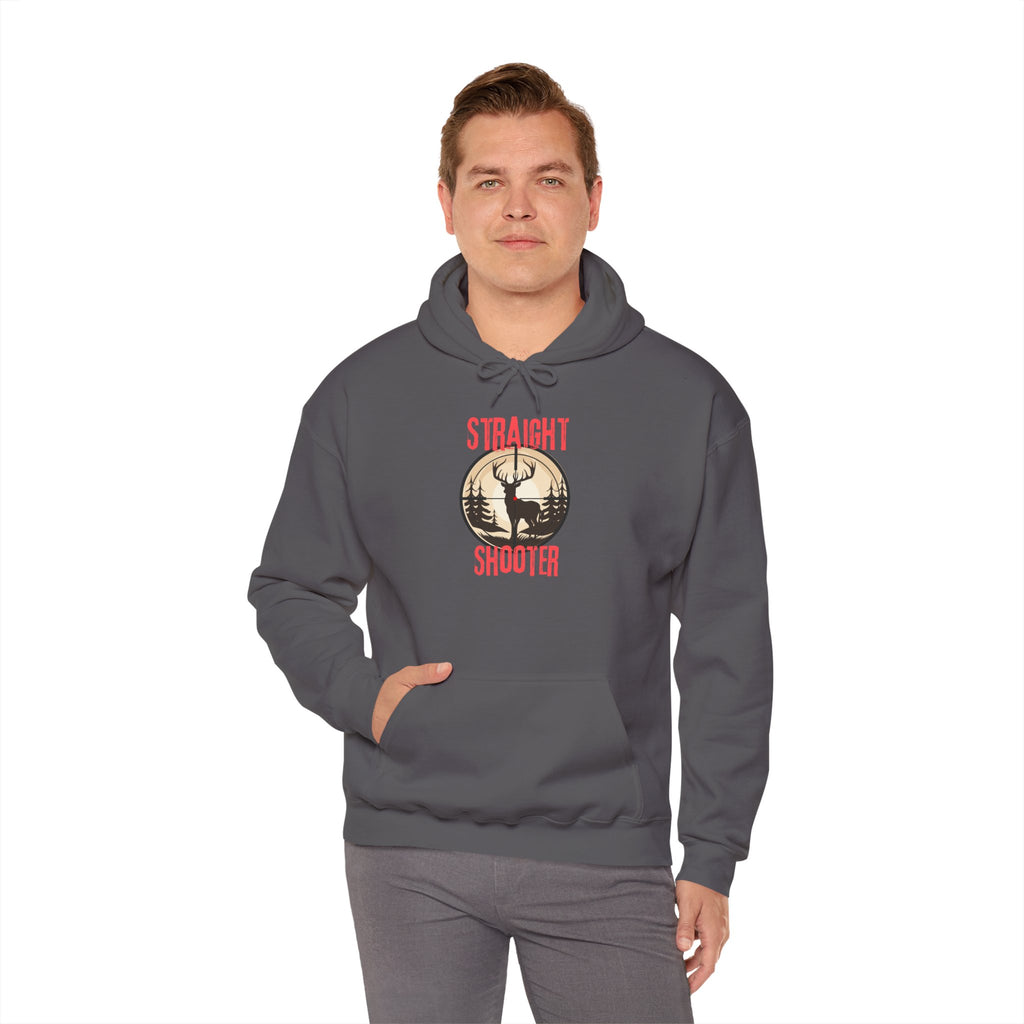Straight Shooter Deer Hoodie - Hunting Graphic Pullover
