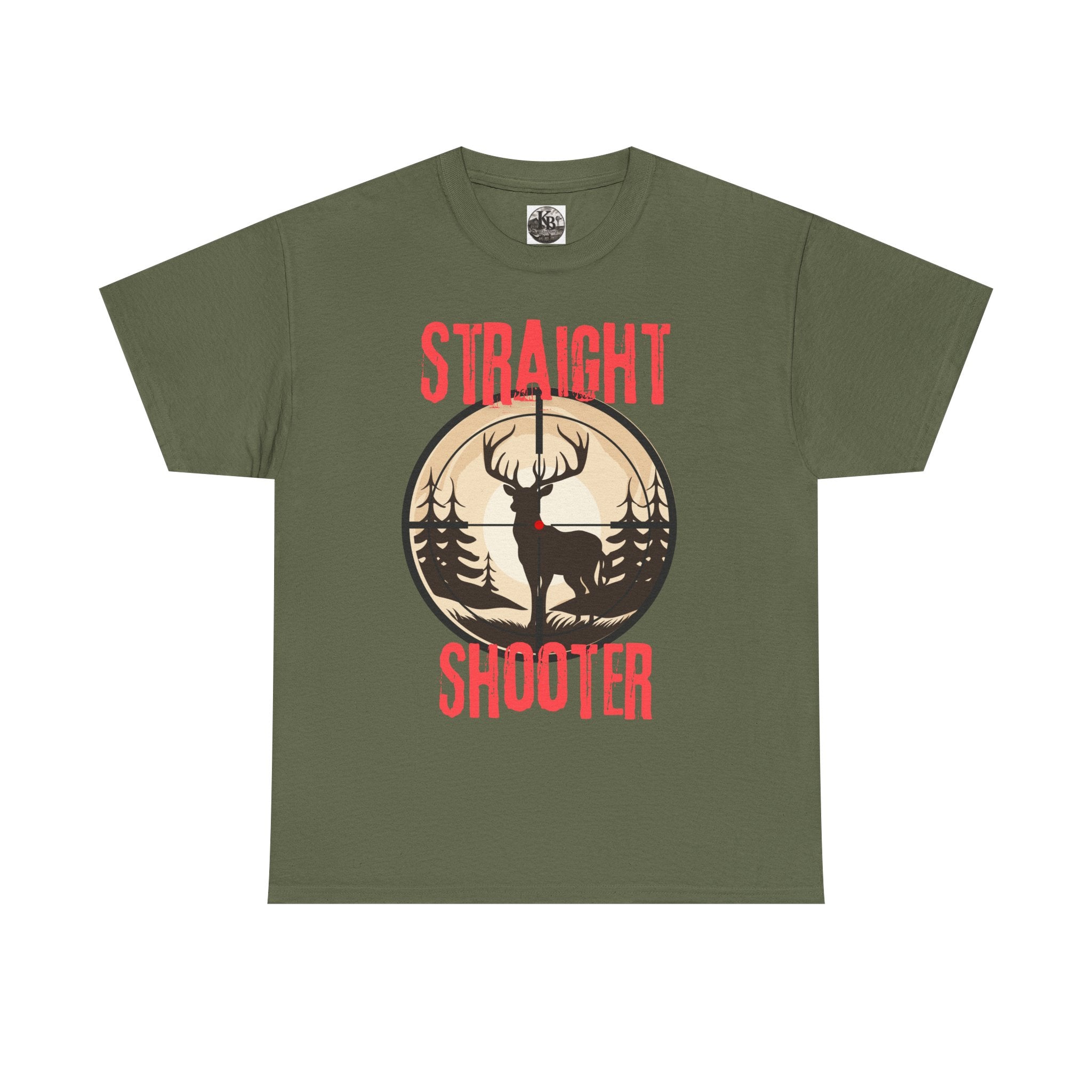 Deer Hunter "Straight Shooter" 100% Cotton T-Shirt - Vintage Outdoors Hunting Tee