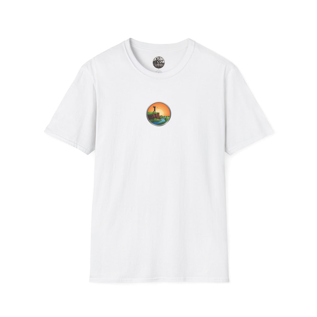 Golf Sunset River View T-Shirt — Scenic Golf Course Shirt