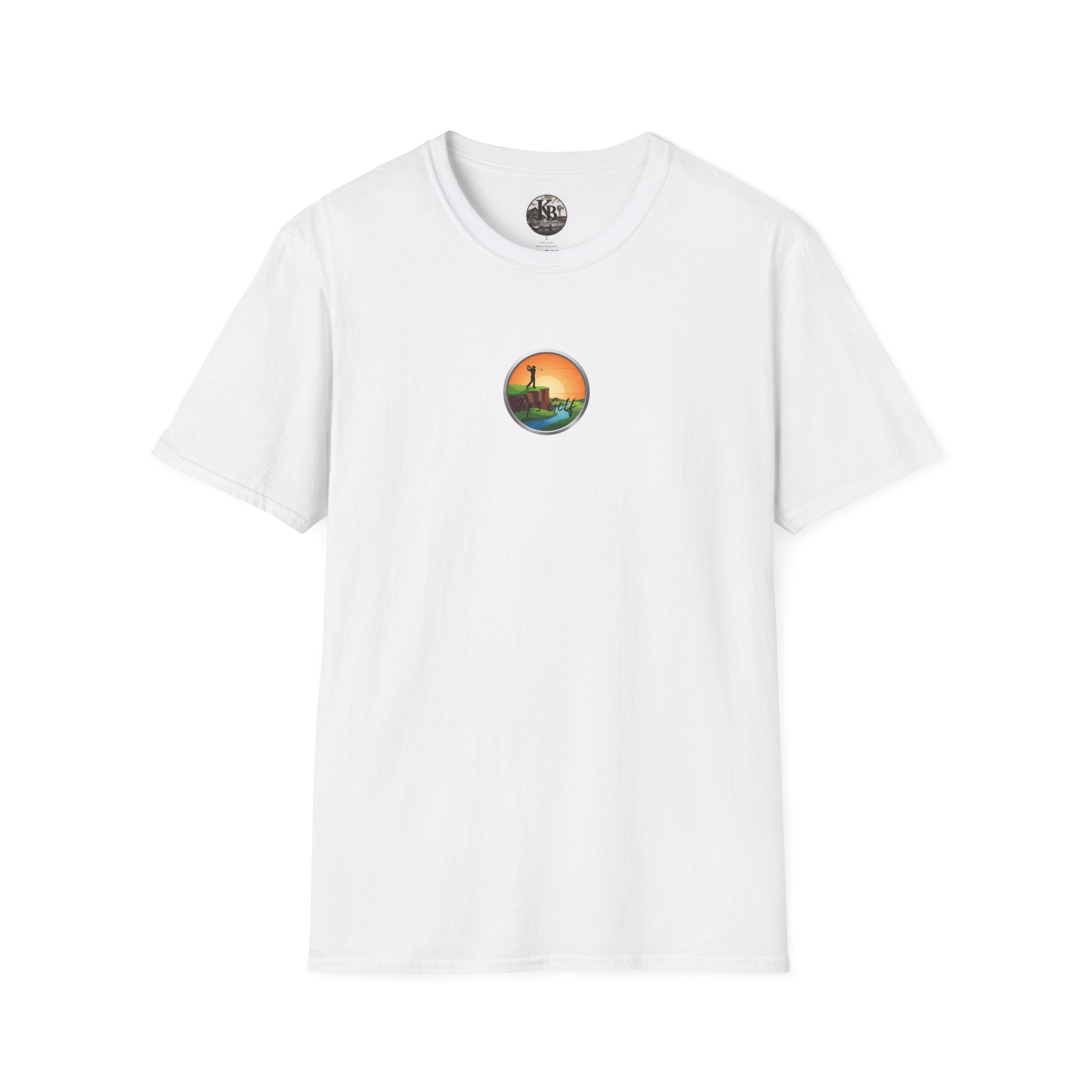 Golf Sunset River View T-Shirt — Scenic Golf Course Shirt