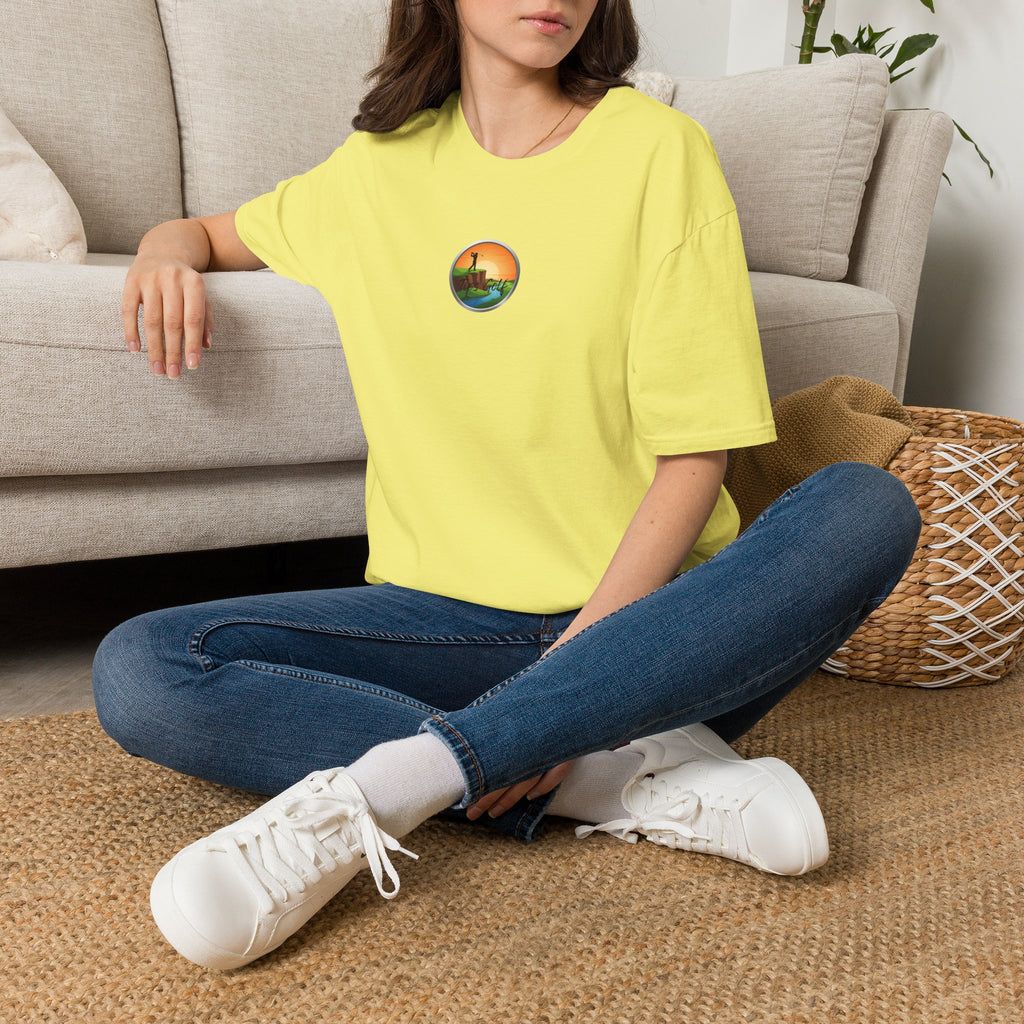 Golf Sunset River View T-Shirt — Scenic Golf Course Shirt