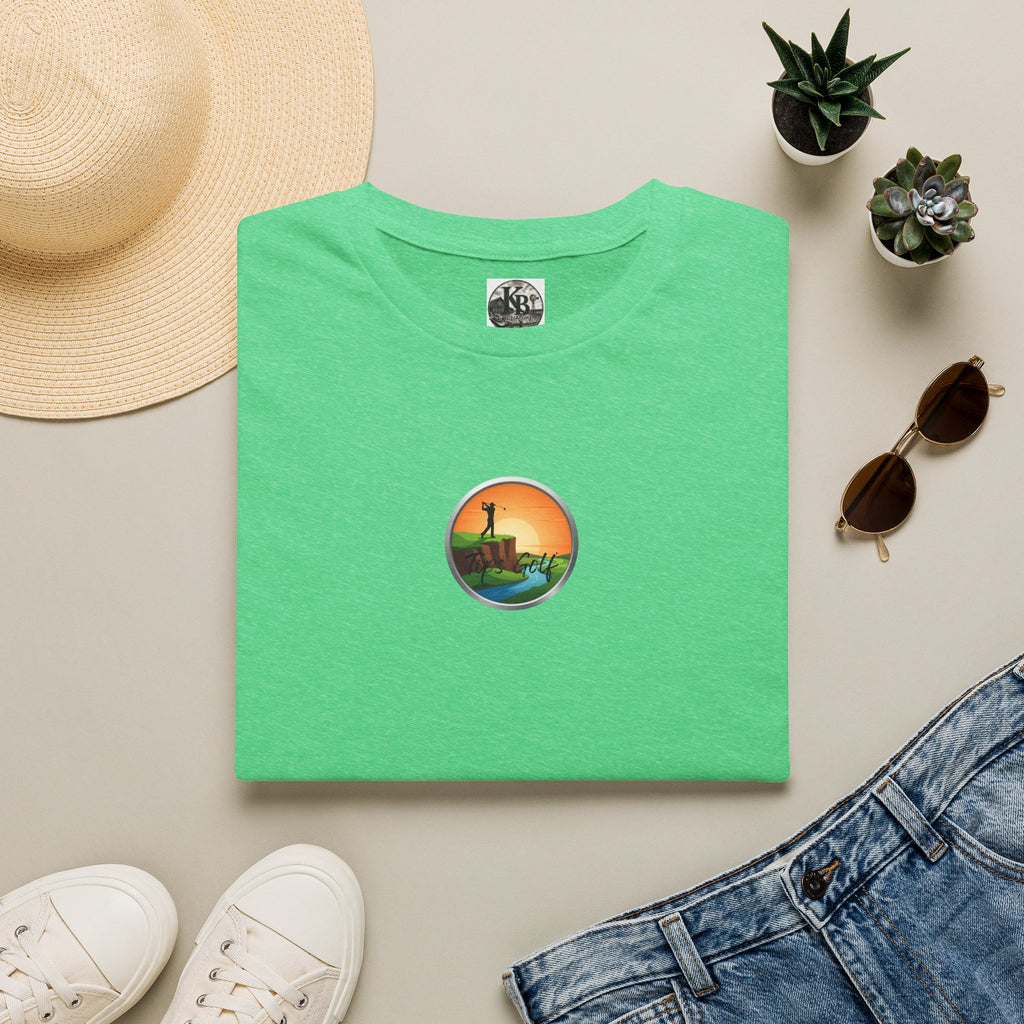 Golf Sunset River View T-Shirt — Scenic Golf Course Shirt