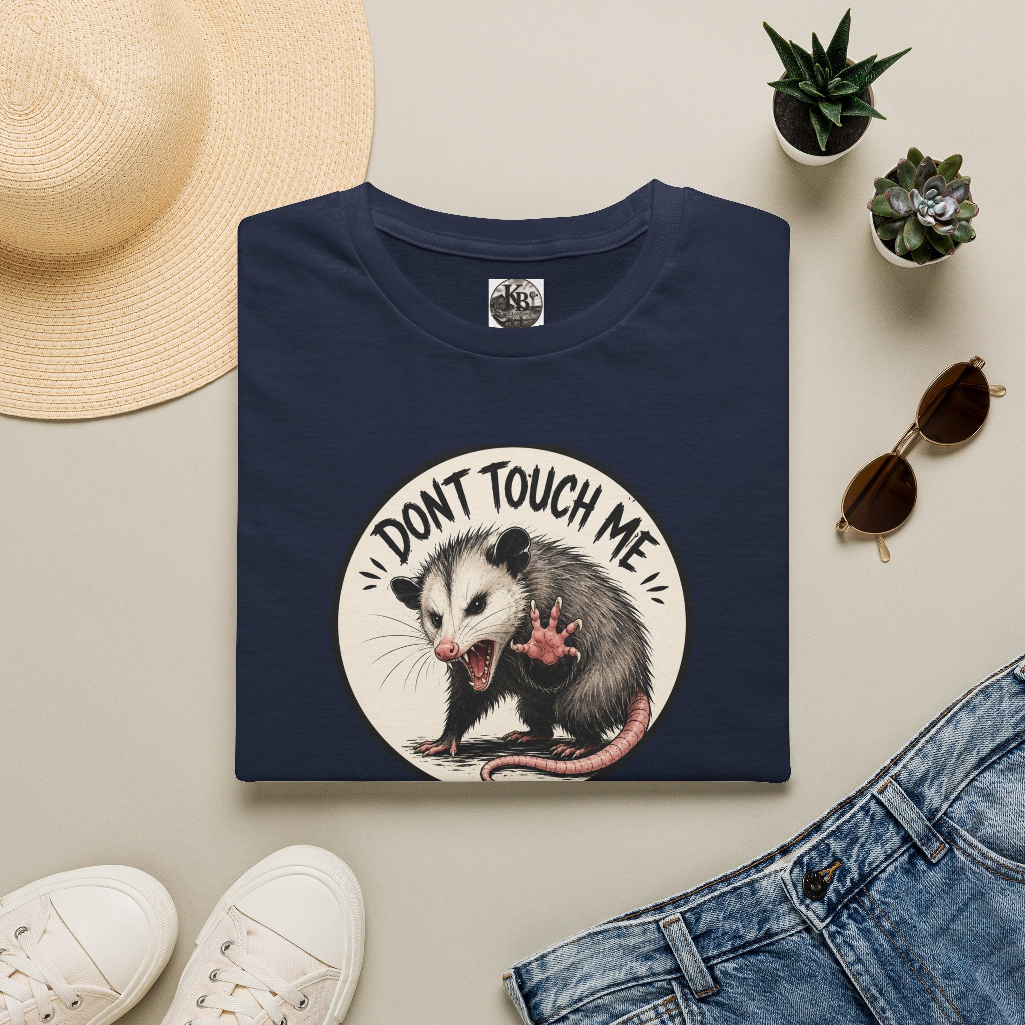 Don’t Touch Me Opossum T-Shirt | Cute Sass, Vintage Circle Design