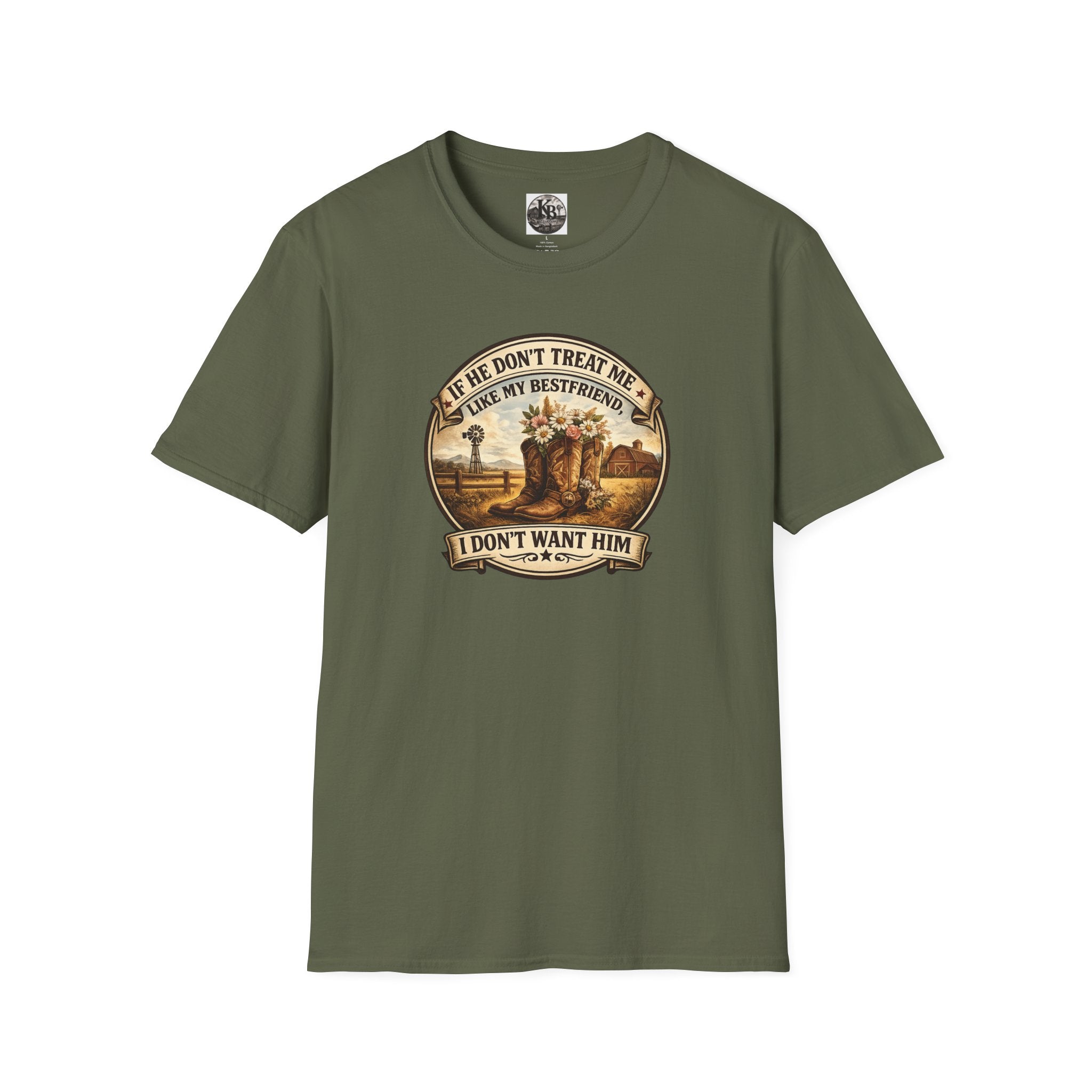 Bestfriend Quote T-Shirt — "If He Don't Treat Me Like My Bestfriend I Don't Want Him"