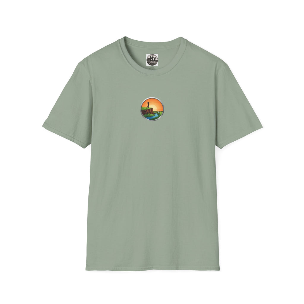 Golf Sunset River View T-Shirt — Scenic Golf Course Shirt