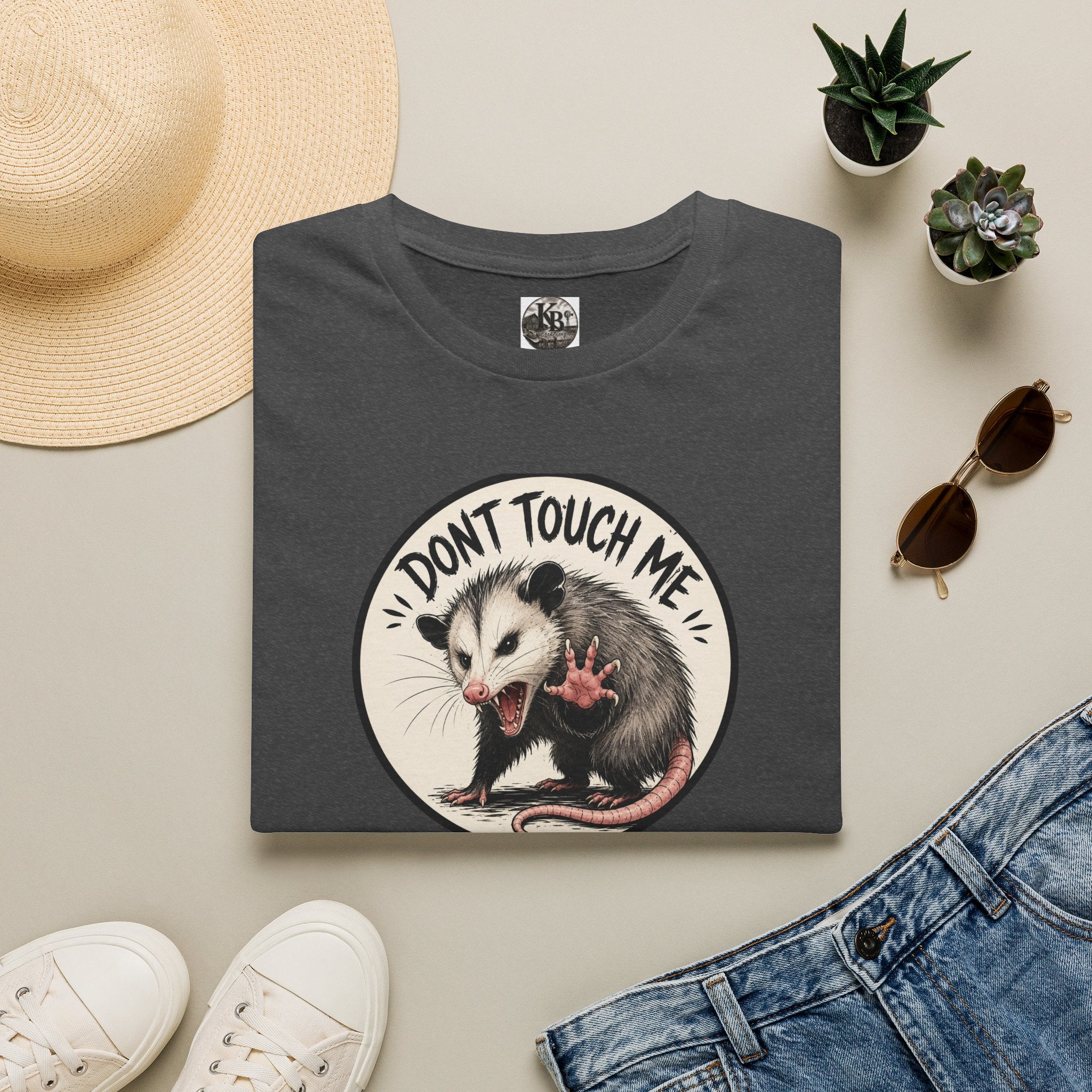 Don’t Touch Me Opossum T-Shirt | Cute Sass, Vintage Circle Design