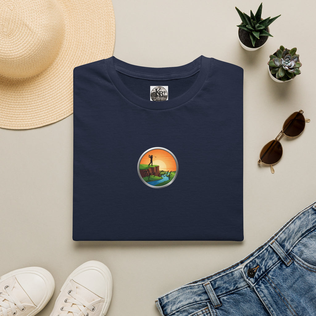 Golf Sunset River View T-Shirt — Scenic Golf Course Shirt