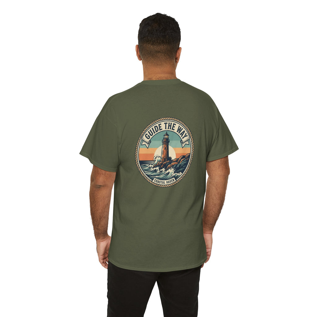 Guide the Way Lighthouse T-Shirt — Vintage Coastal Graphic Tee