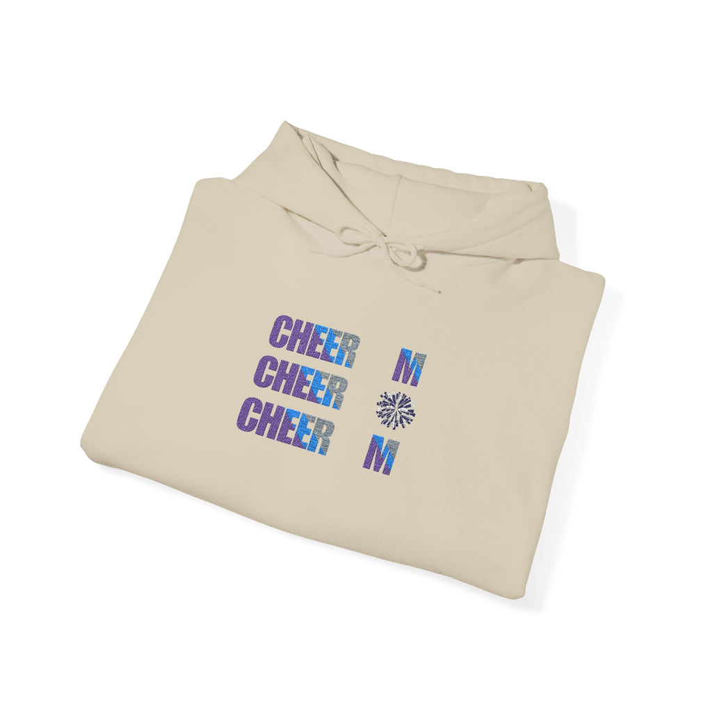 Cheer Mom Hoodie — Retro Floral "CHEER MOM" Graphic Sweatshirt