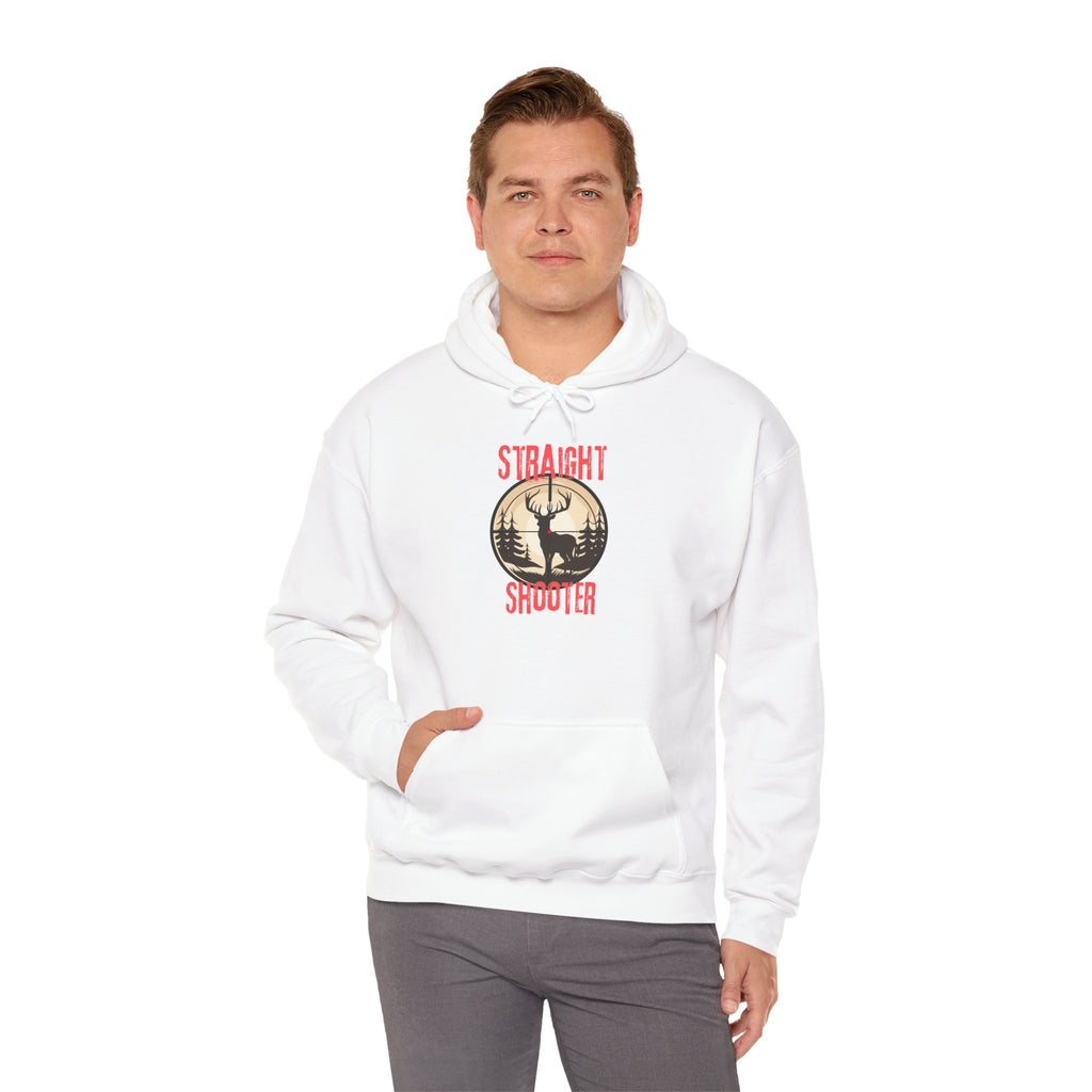Straight Shooter Deer Hoodie - Hunting Graphic Pullover