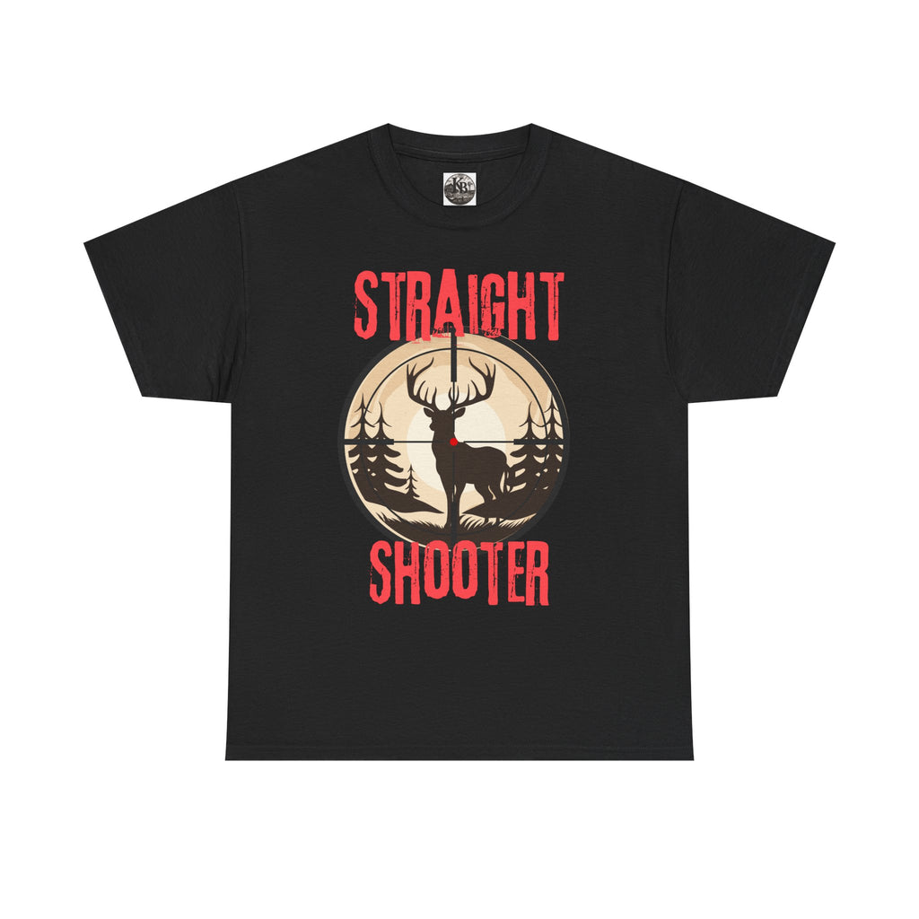 Deer Hunter "Straight Shooter" 100% Cotton T-Shirt - Vintage Outdoors Hunting Tee