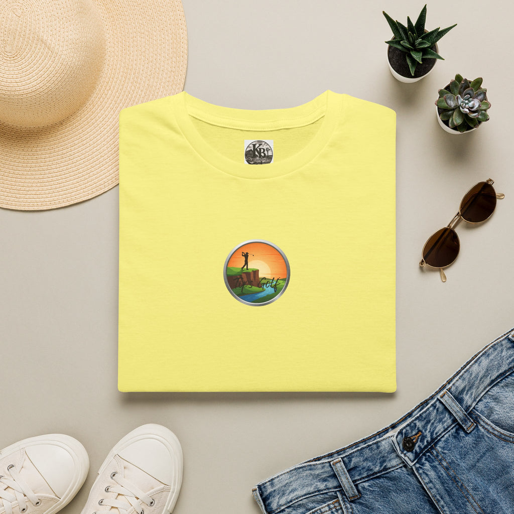 Golf Sunset River View T-Shirt — Scenic Golf Course Shirt