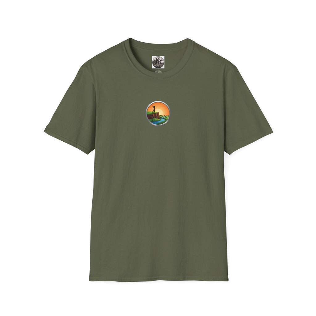 Golf Sunset River View T-Shirt — Scenic Golf Course Shirt