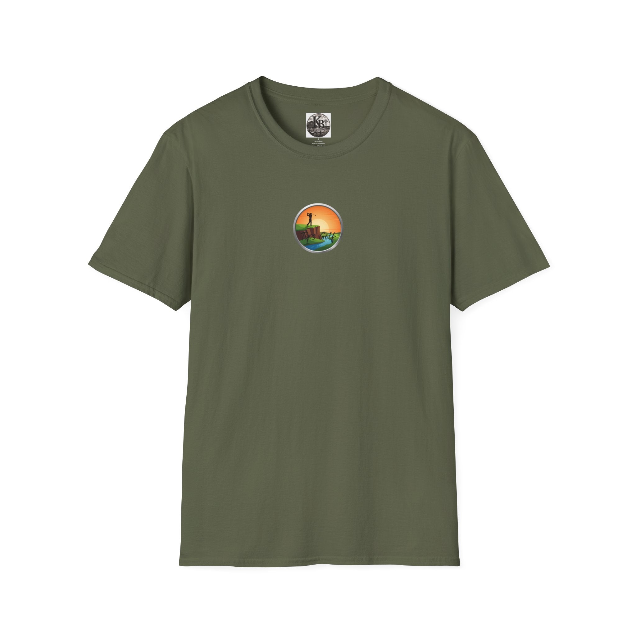 Golf Sunset River View T-Shirt — Scenic Golf Course Shirt