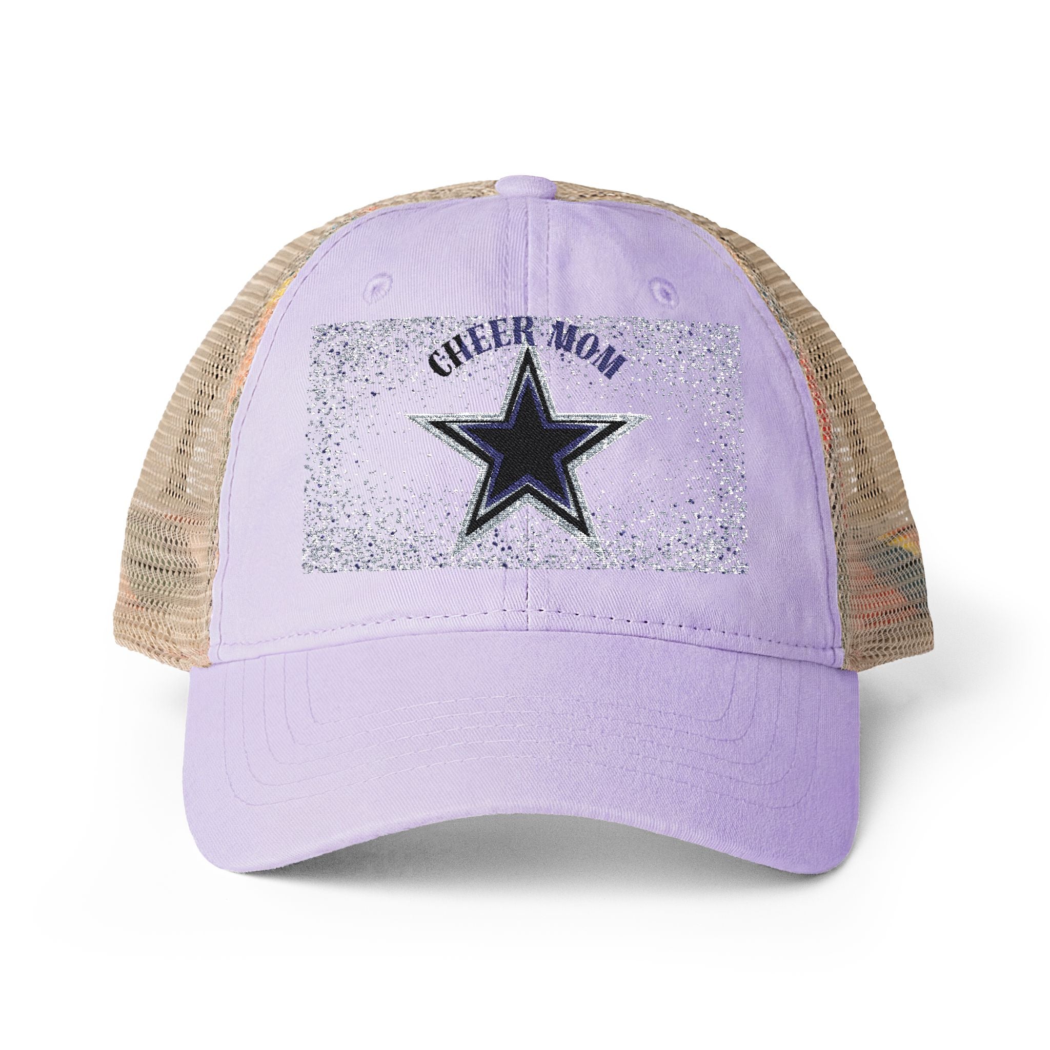 Cheer Mom Women's Washed Mesh-Back Cap