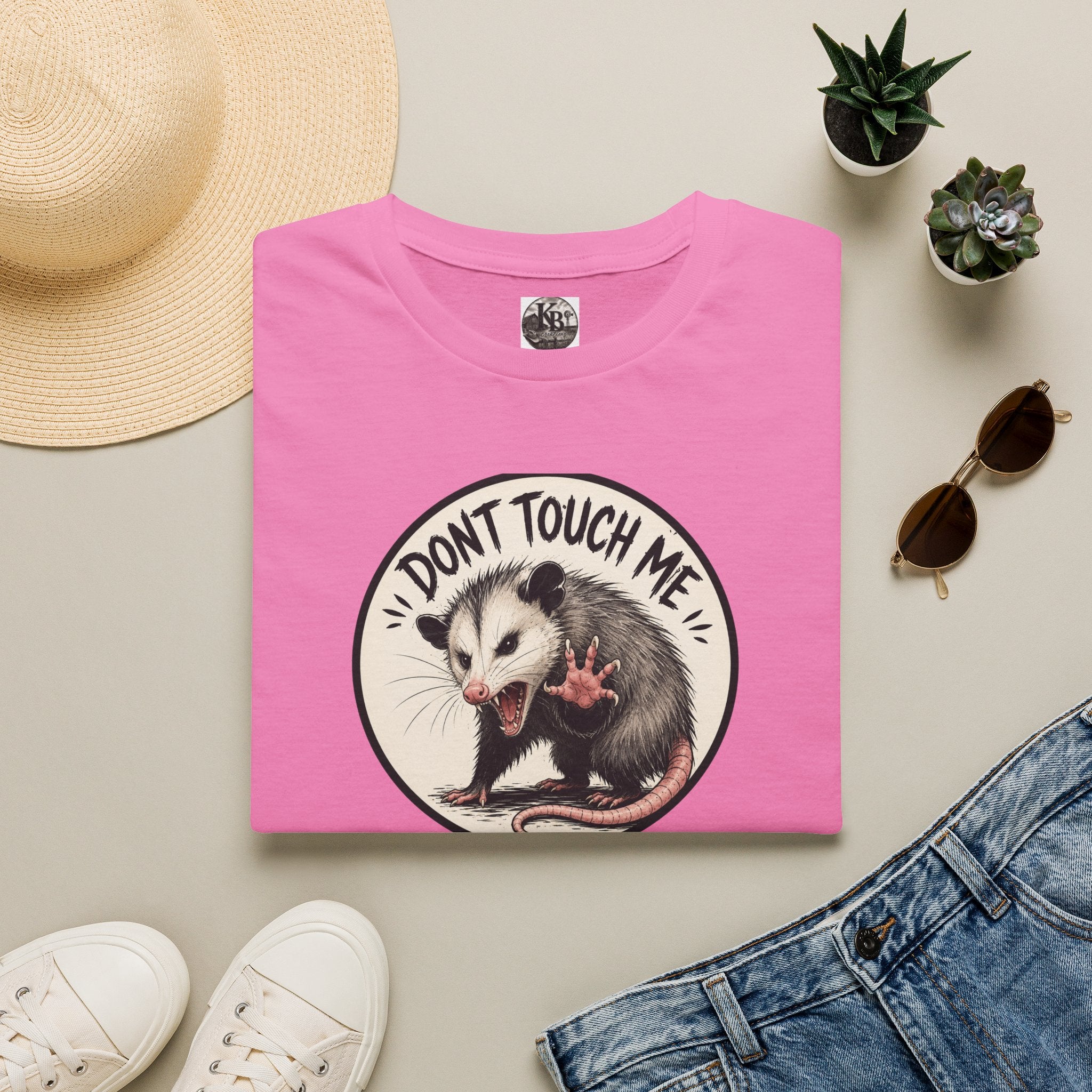 Don’t Touch Me Opossum T-Shirt | Cute Sass, Vintage Circle Design