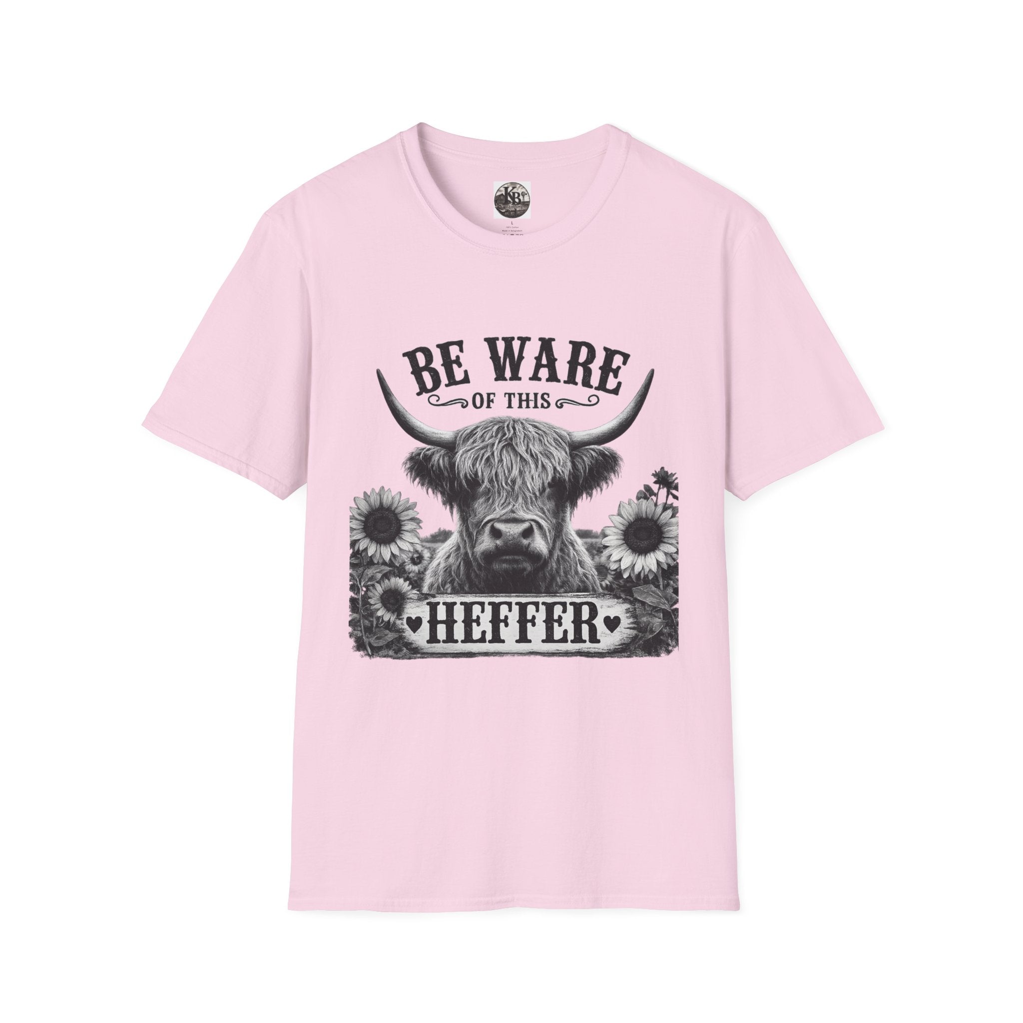 Funny Graphic T-Shirt — "Be Ware of This Heffer" Novelty Tee