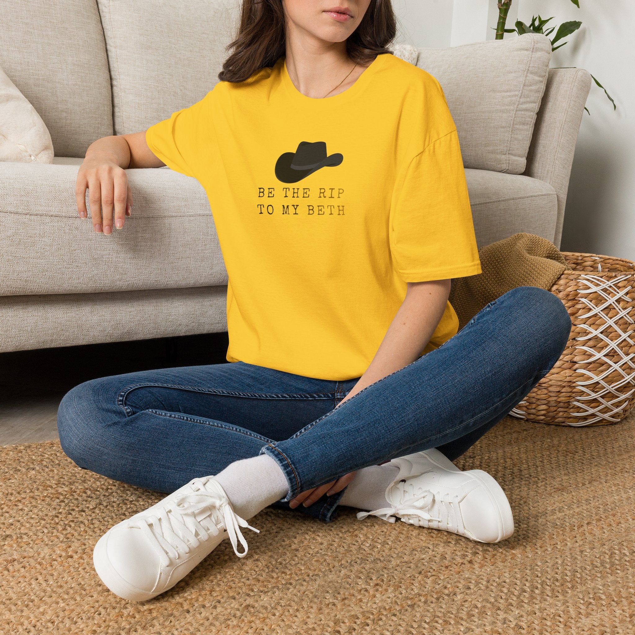 Be the Rip to My Beth T-Shirt | Cowboy Hat Graphic