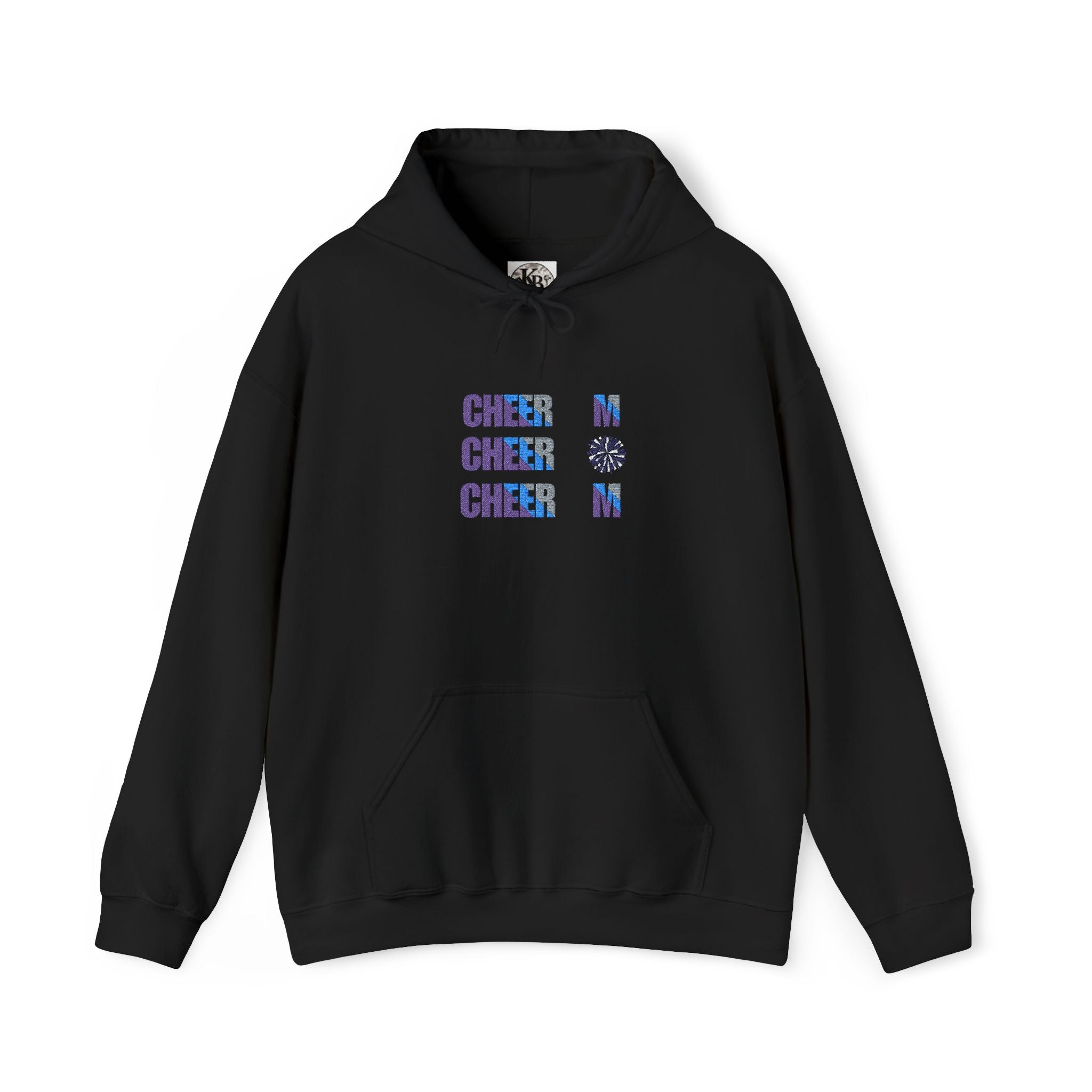 Cheer Mom Hoodie — Retro Floral "CHEER MOM" Graphic Sweatshirt