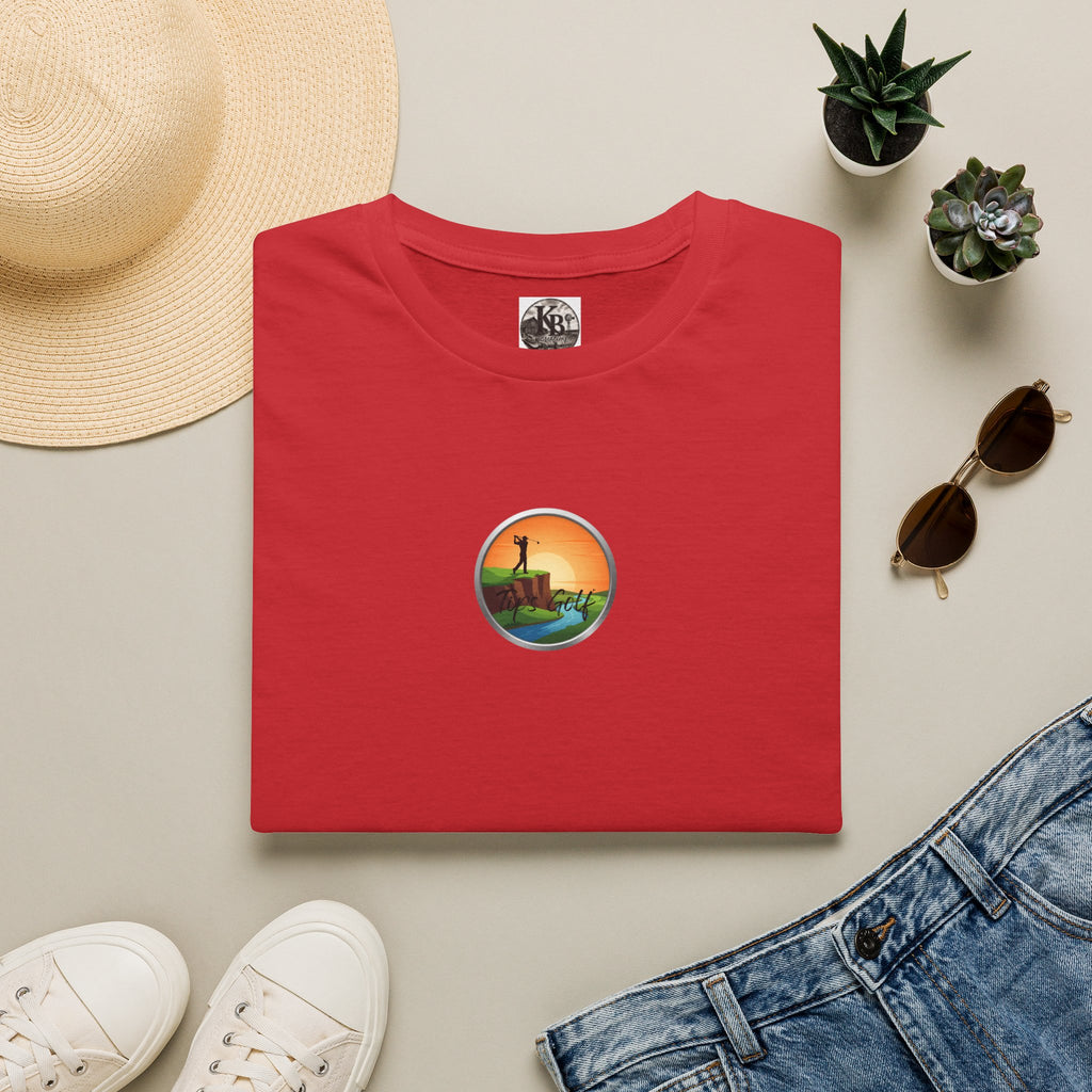 Golf Sunset River View T-Shirt — Scenic Golf Course Shirt