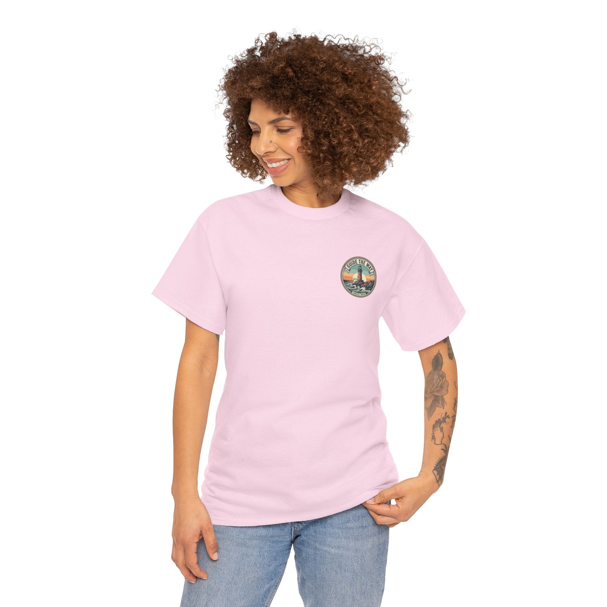 Guide the Way Lighthouse T-Shirt — Vintage Coastal Graphic Tee