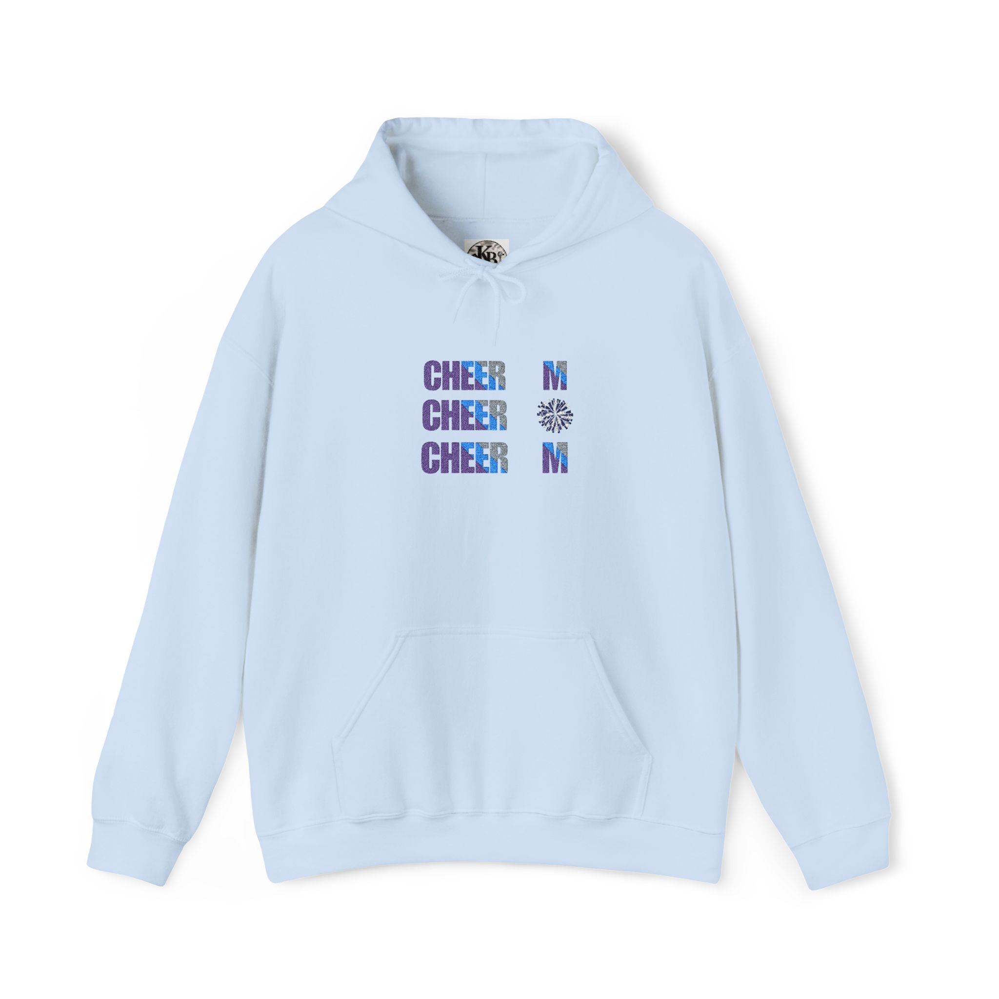 Cheer Mom Hoodie — Retro Floral "CHEER MOM" Graphic Sweatshirt