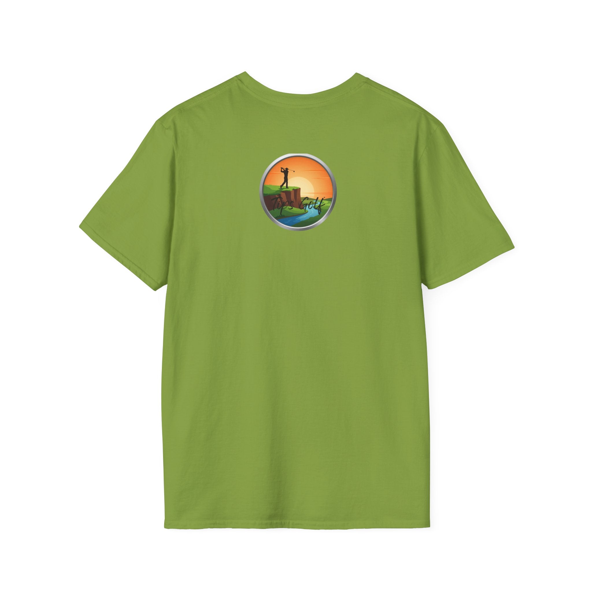 Golf Sunset River View T-Shirt — Scenic Golf Course Shirt