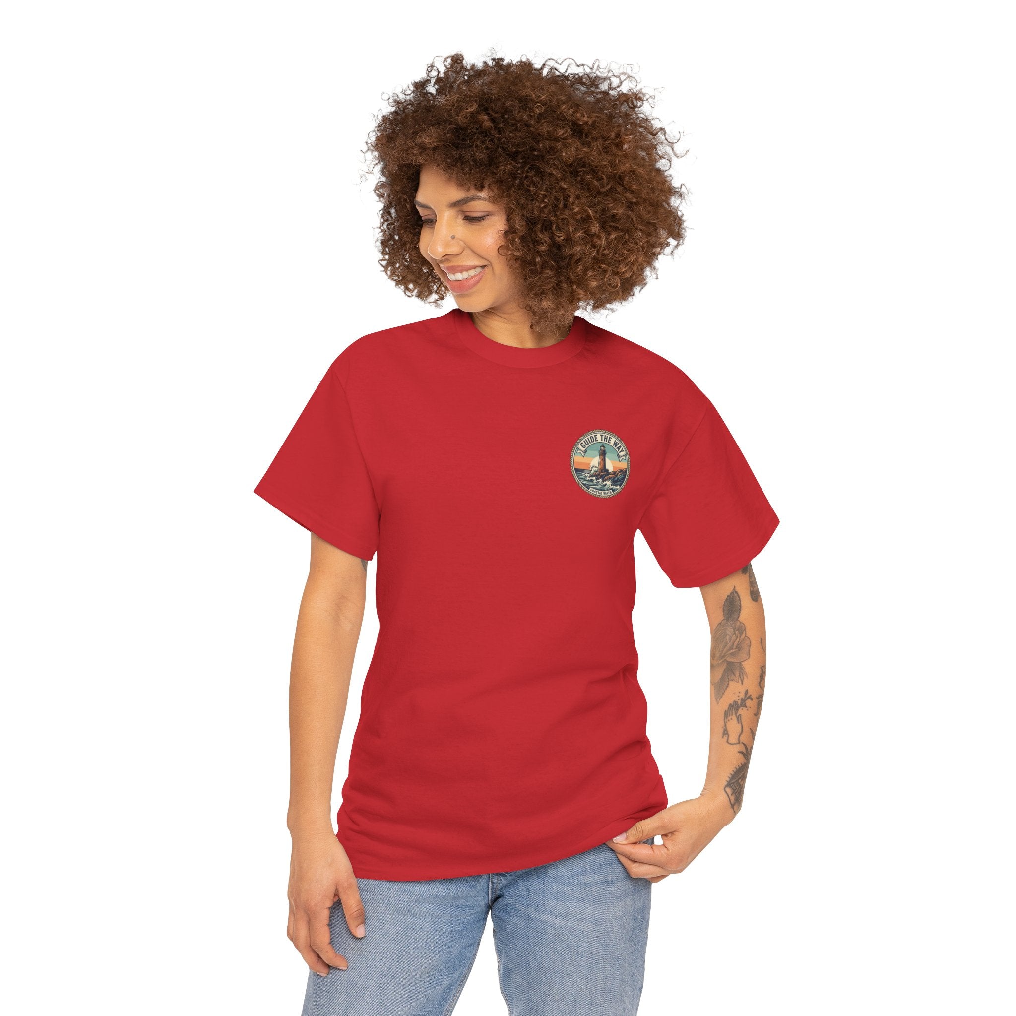 Guide the Way Lighthouse T-Shirt — Vintage Coastal Graphic Tee