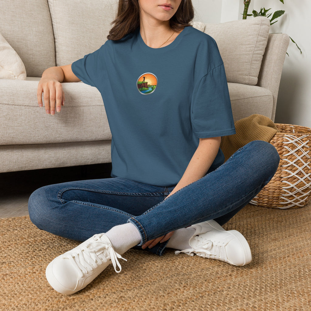 Golf Sunset River View T-Shirt — Scenic Golf Course Shirt