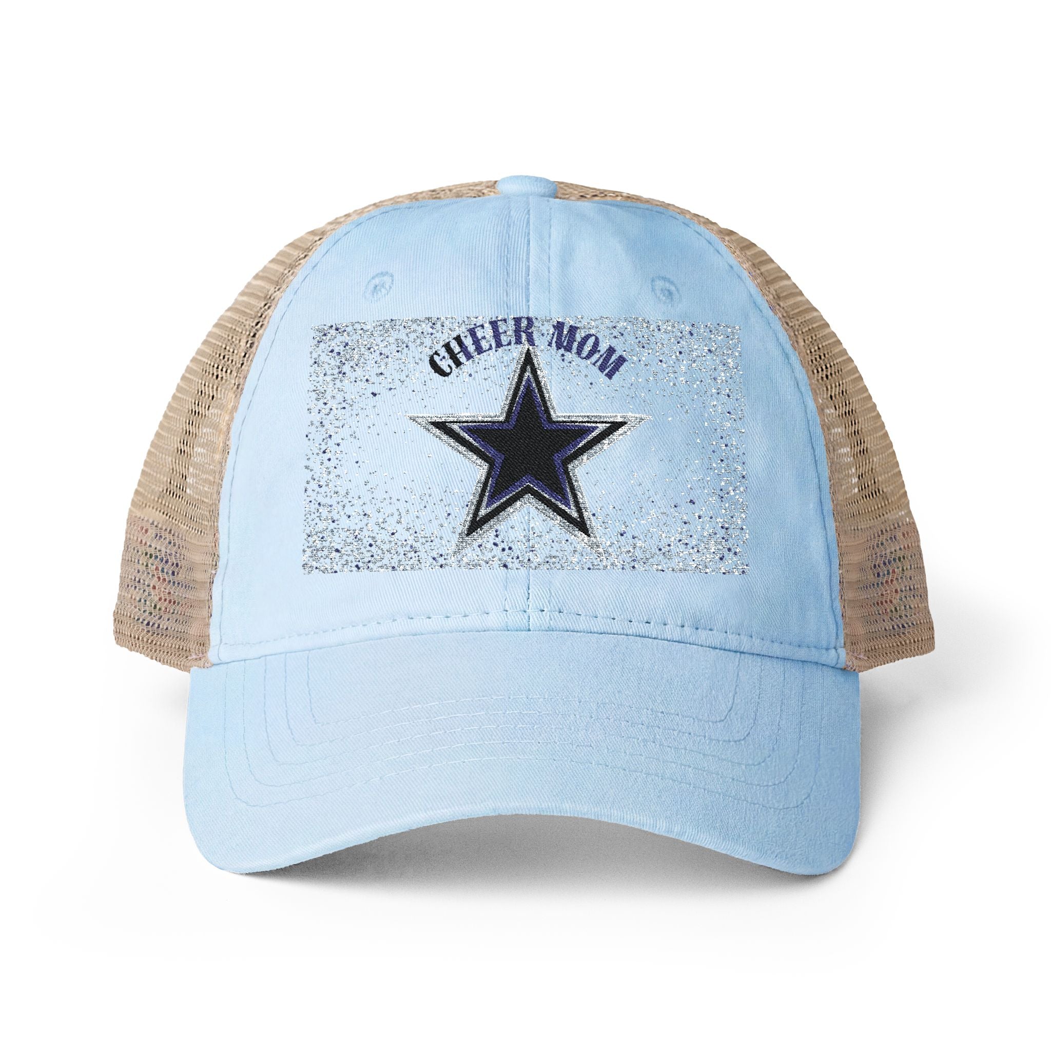 Cheer Mom Women's Washed Mesh-Back Cap