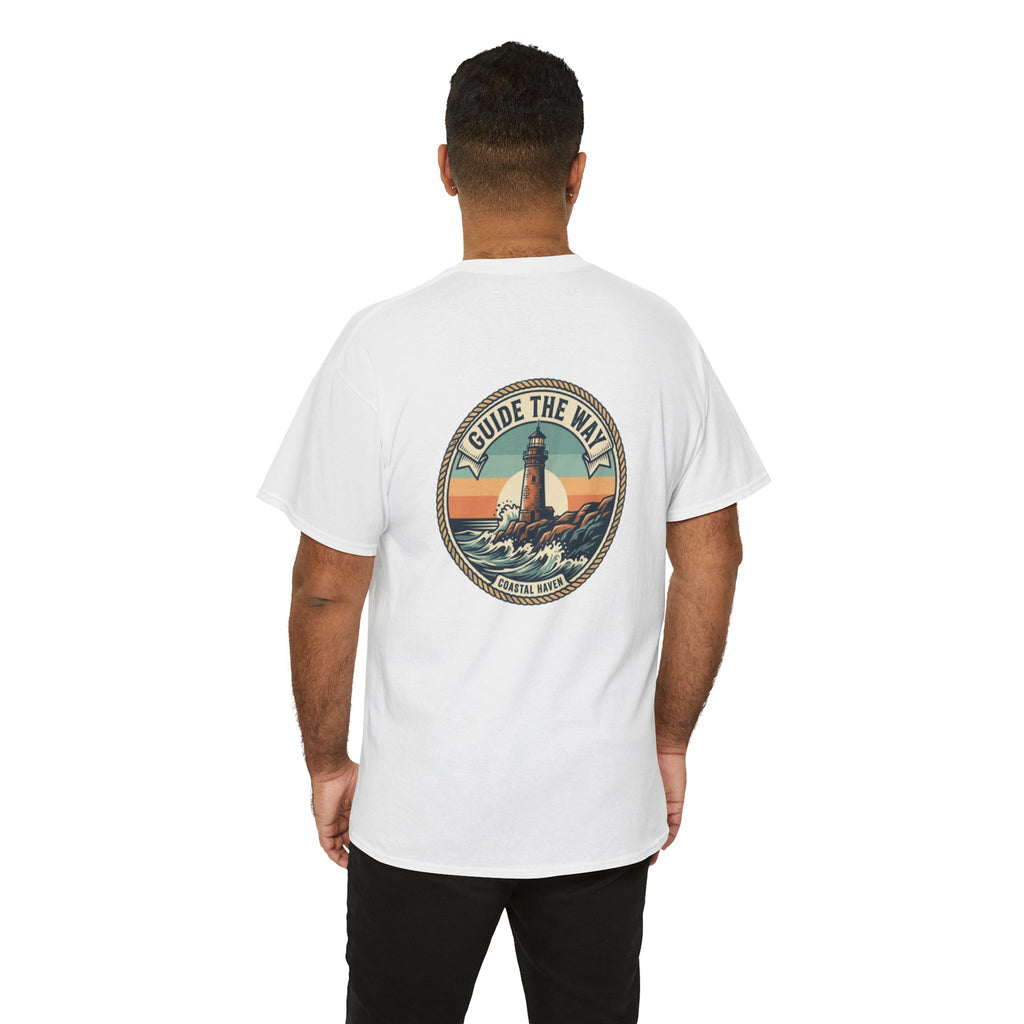 Guide the Way Lighthouse T-Shirt — Vintage Coastal Graphic Tee