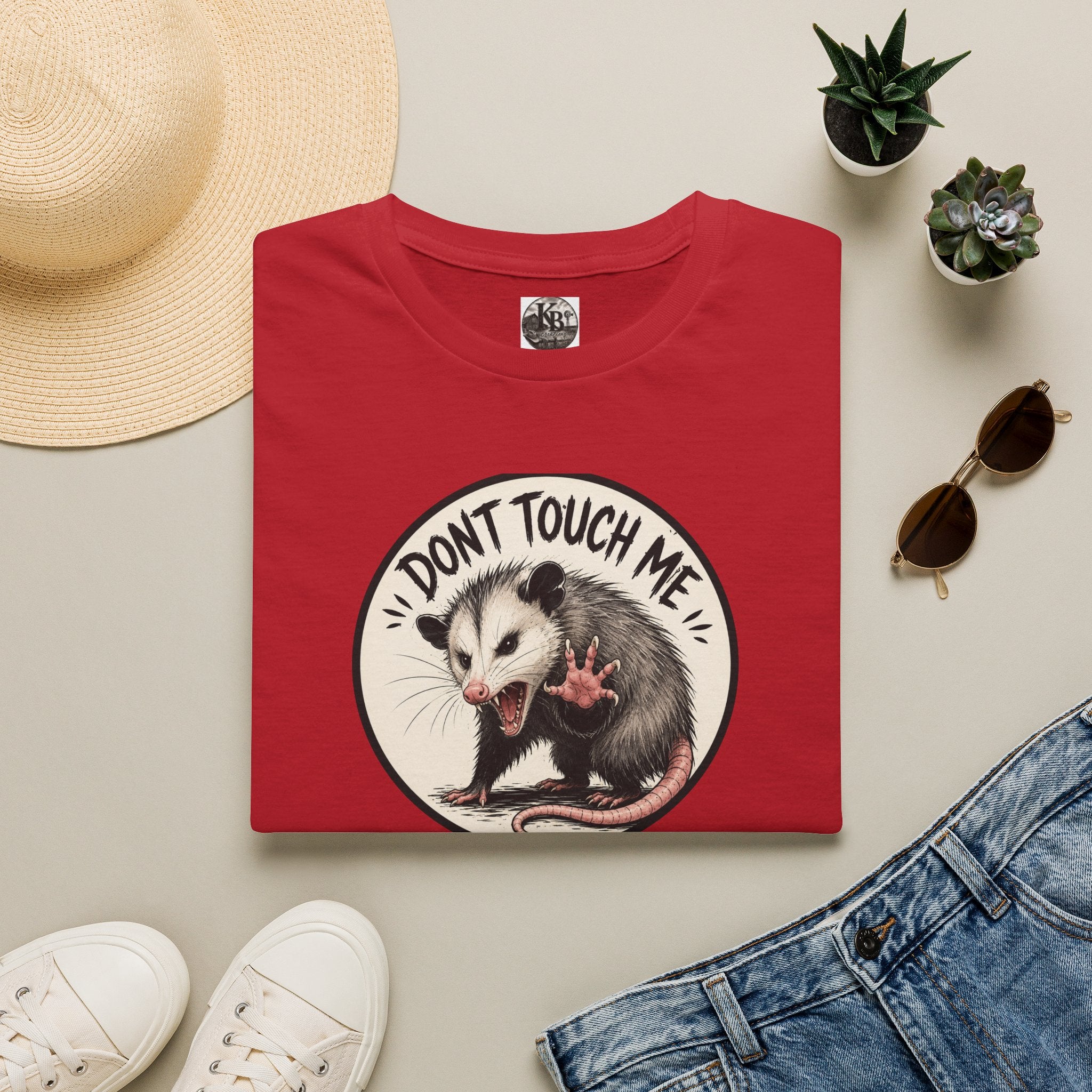 Don’t Touch Me Opossum T-Shirt | Cute Sass, Vintage Circle Design