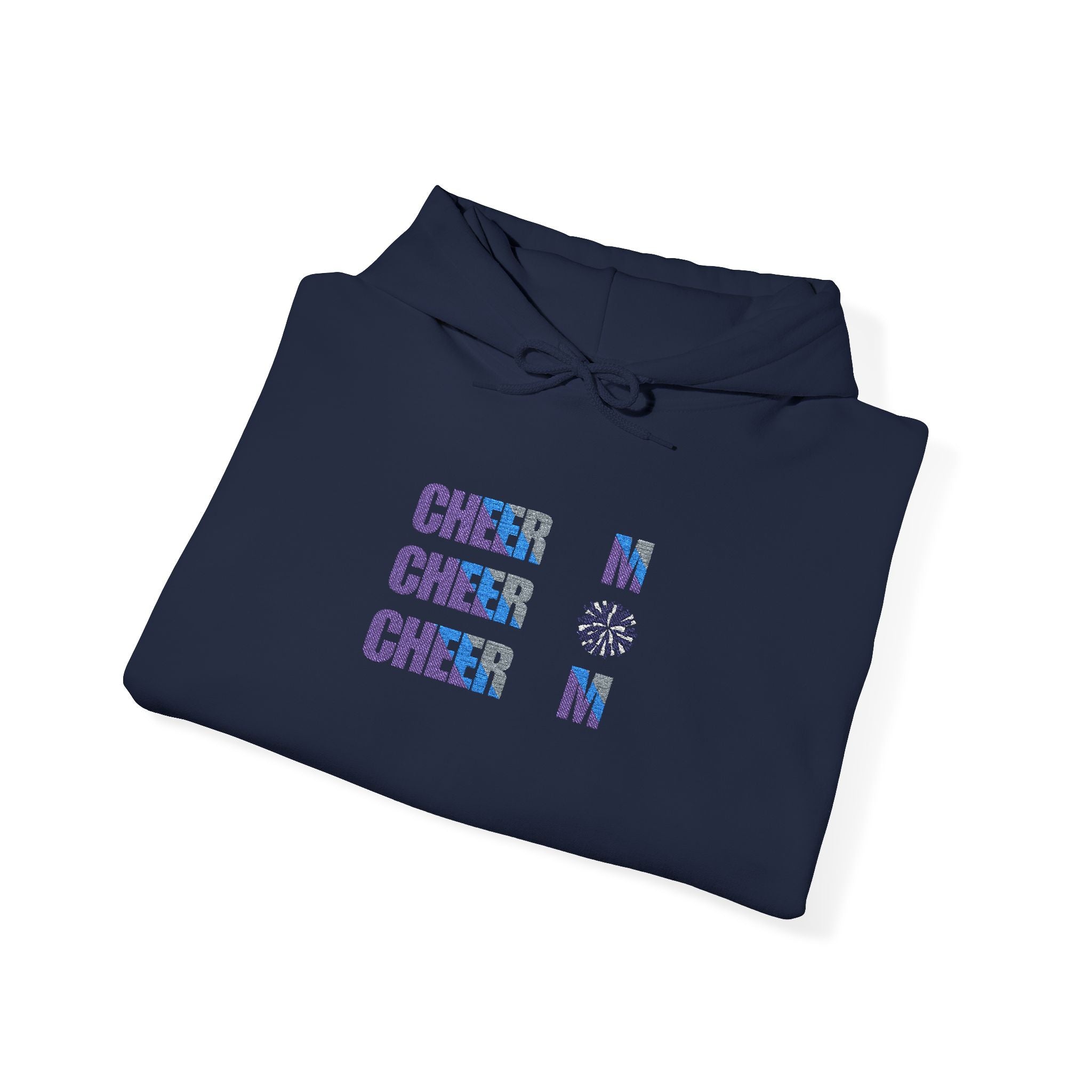Cheer Mom Hoodie — Retro Floral "CHEER MOM" Graphic Sweatshirt