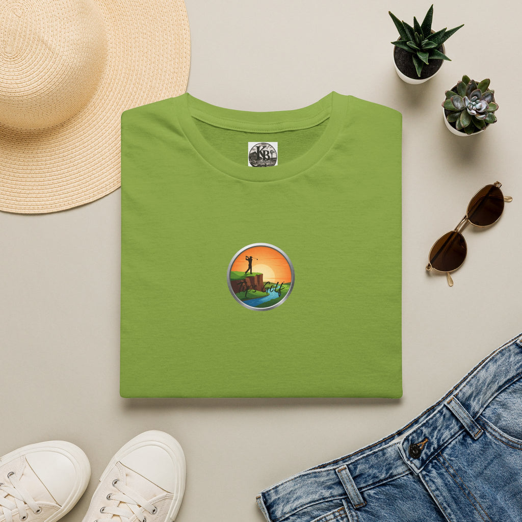 Golf Sunset River View T-Shirt — Scenic Golf Course Shirt