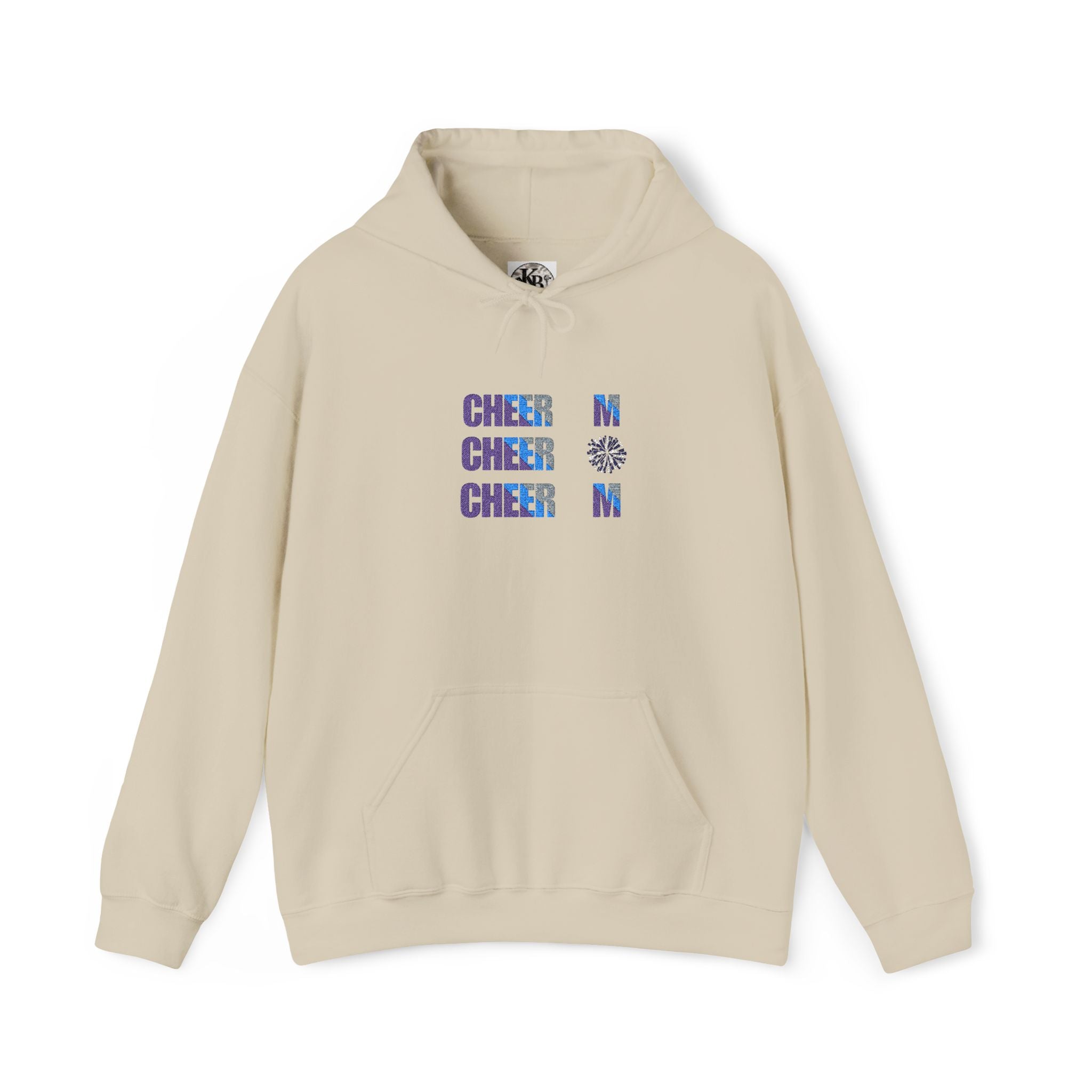 Cheer Mom Hoodie — Retro Floral "CHEER MOM" Graphic Sweatshirt