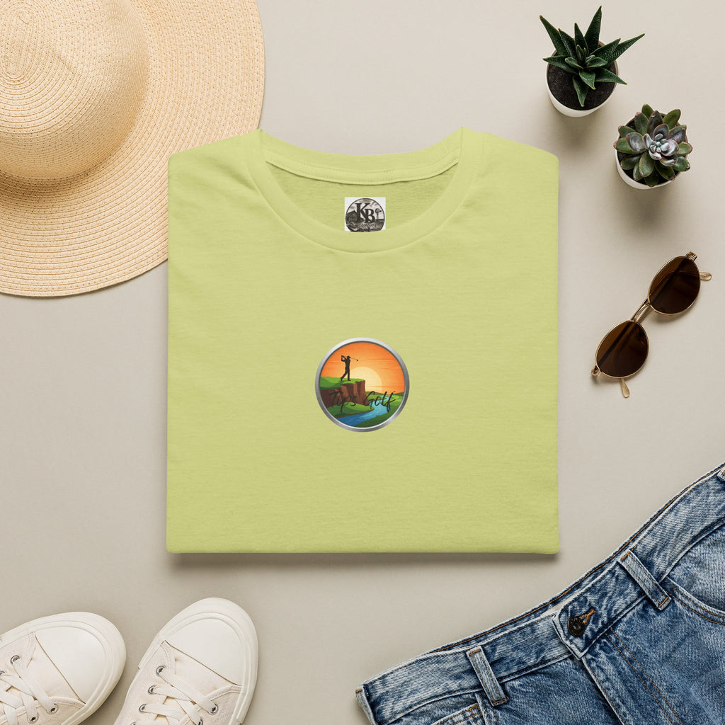 Golf Sunset River View T-Shirt — Scenic Golf Course Shirt