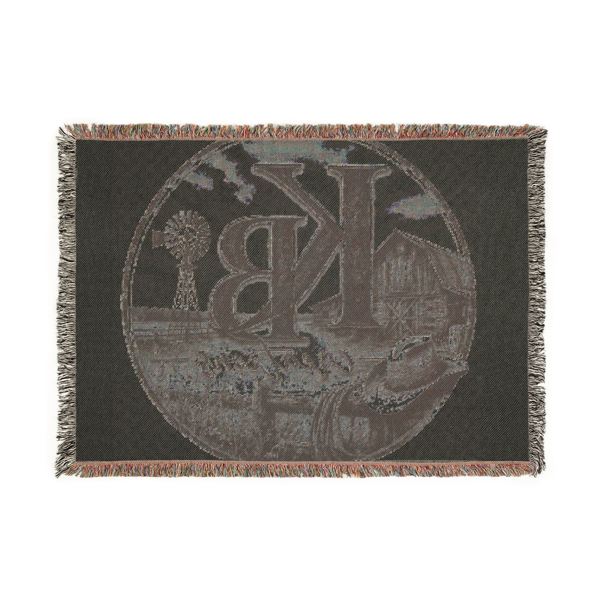 KB Farmhouse Logo Throw Blanket