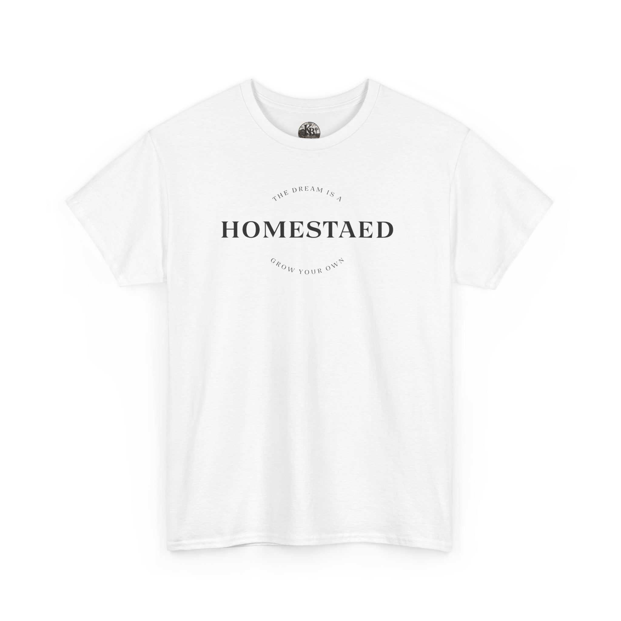 Homestead Logo Tee | Rustic Farmhouse Typography T-Shirt