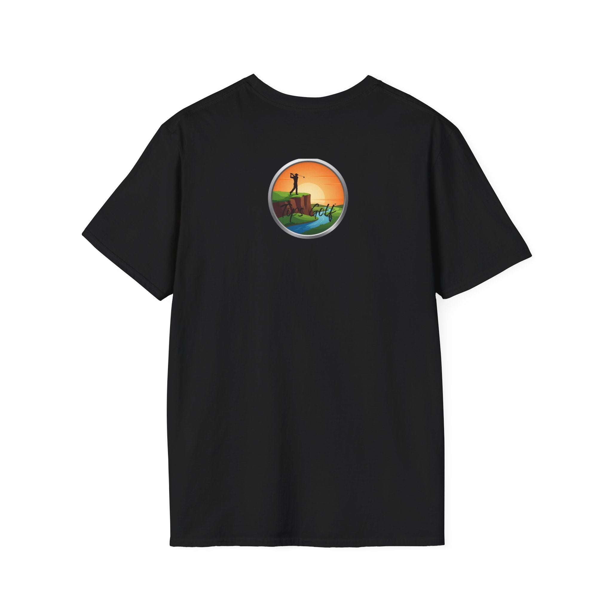 Golf Sunset River View T-Shirt — Scenic Golf Course Shirt