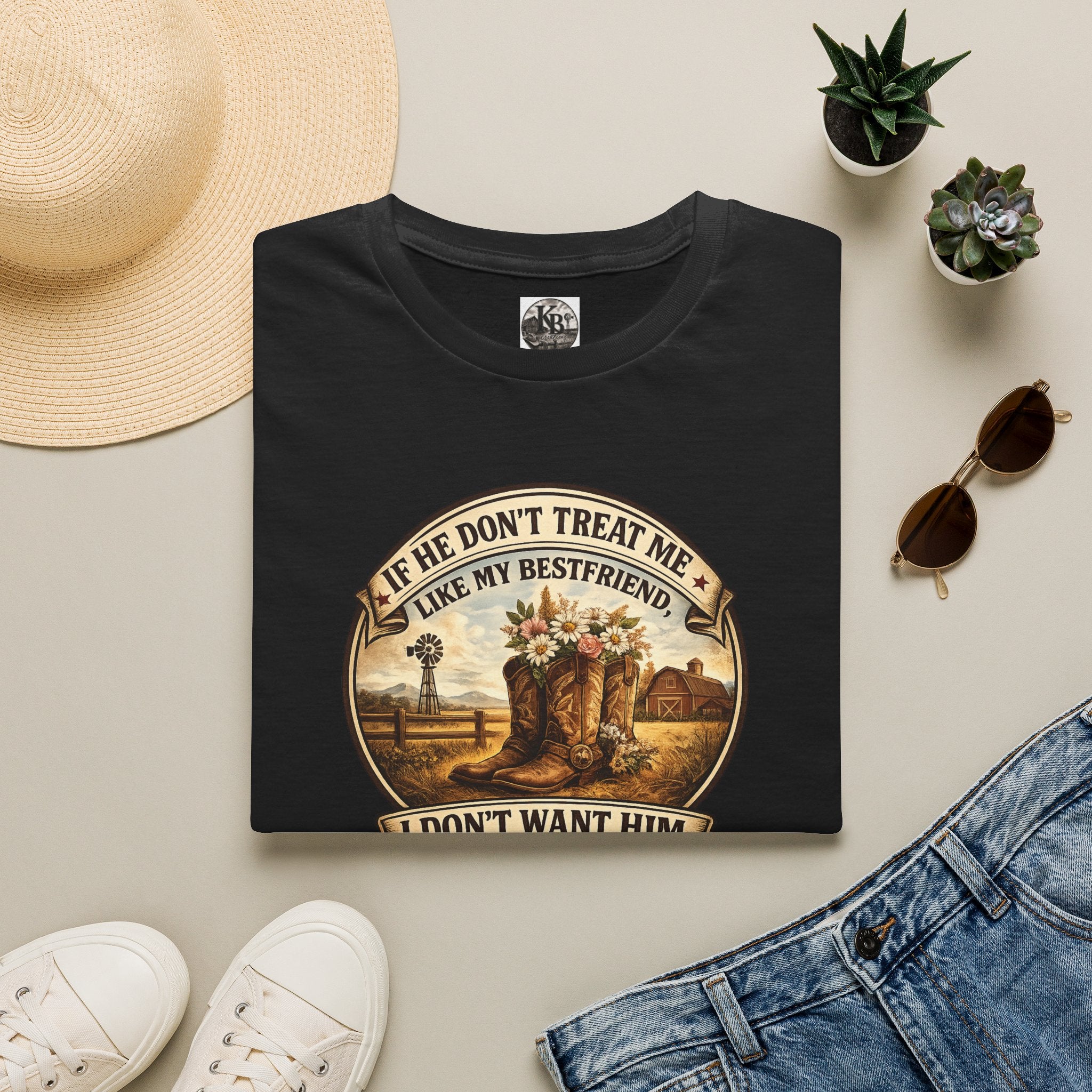 Bestfriend Quote T-Shirt — "If He Don't Treat Me Like My Bestfriend I Don't Want Him"