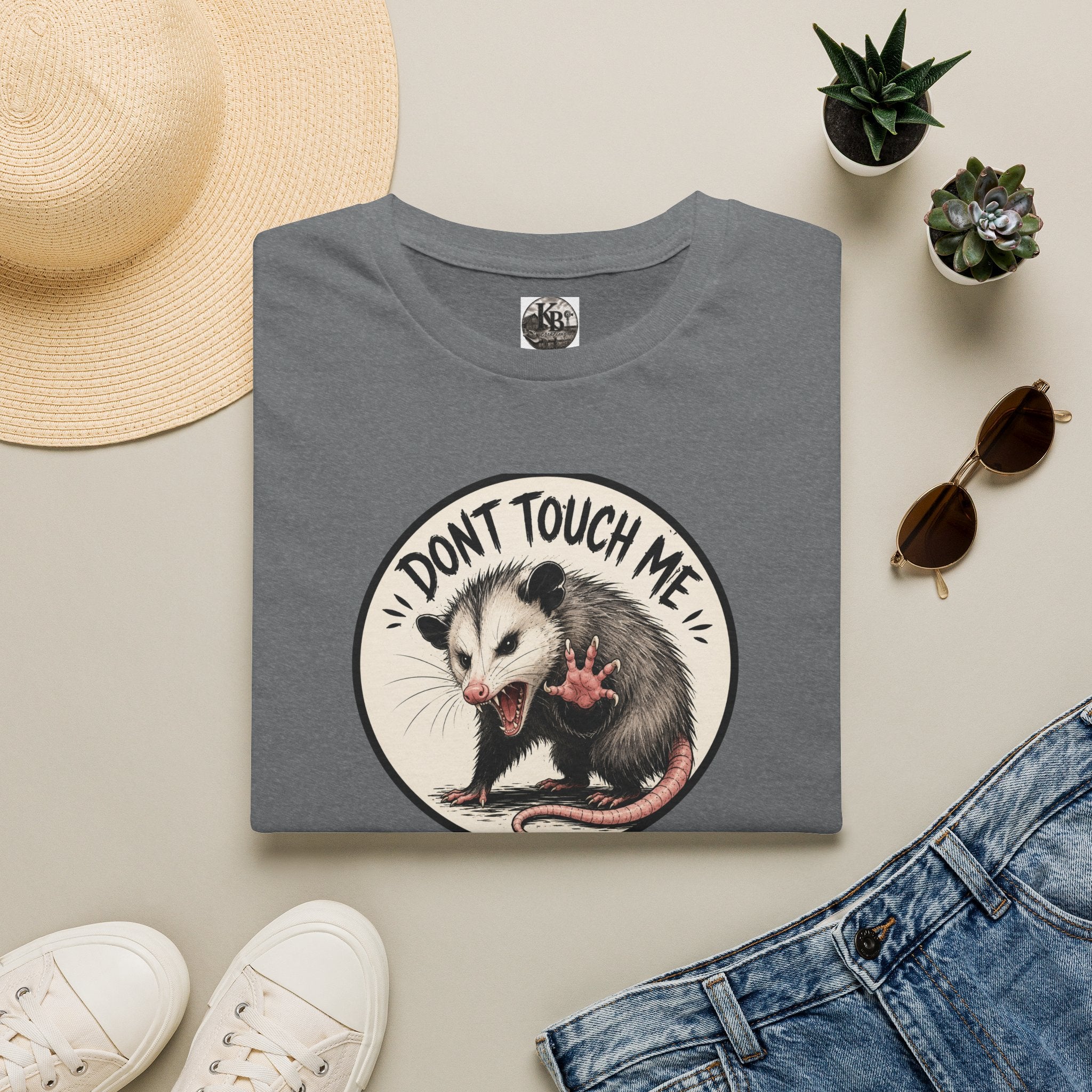 Don’t Touch Me Opossum T-Shirt | Cute Sass, Vintage Circle Design