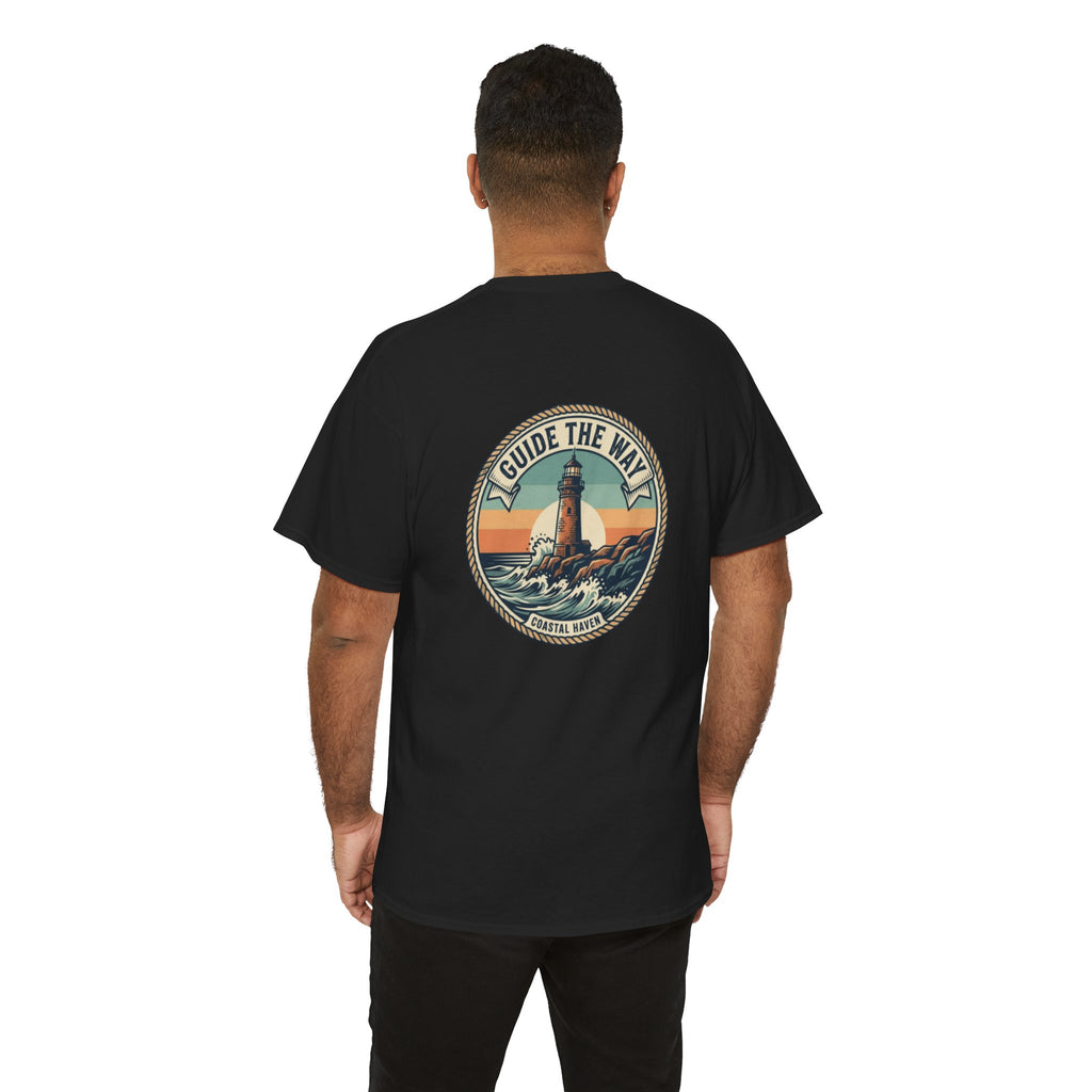 Guide the Way Lighthouse T-Shirt — Vintage Coastal Graphic Tee